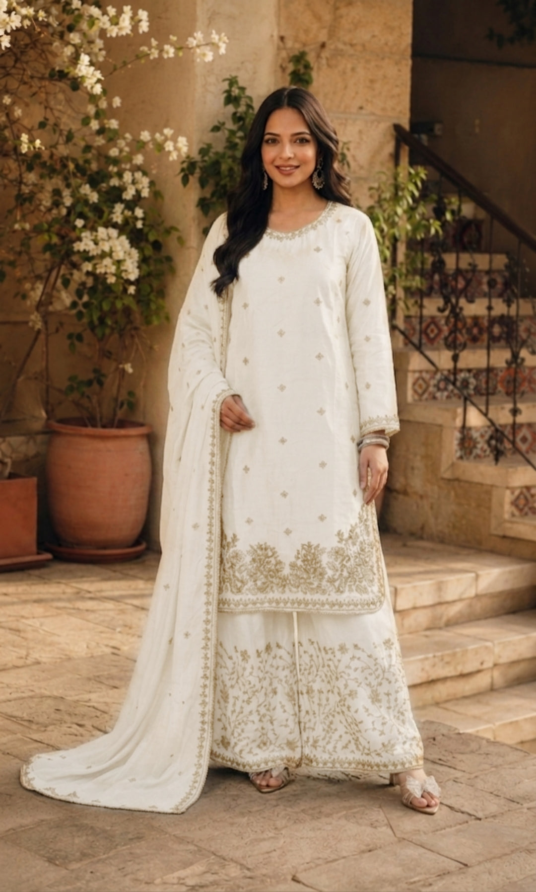 Nayara - Royal Noir Embroidered Suit Set