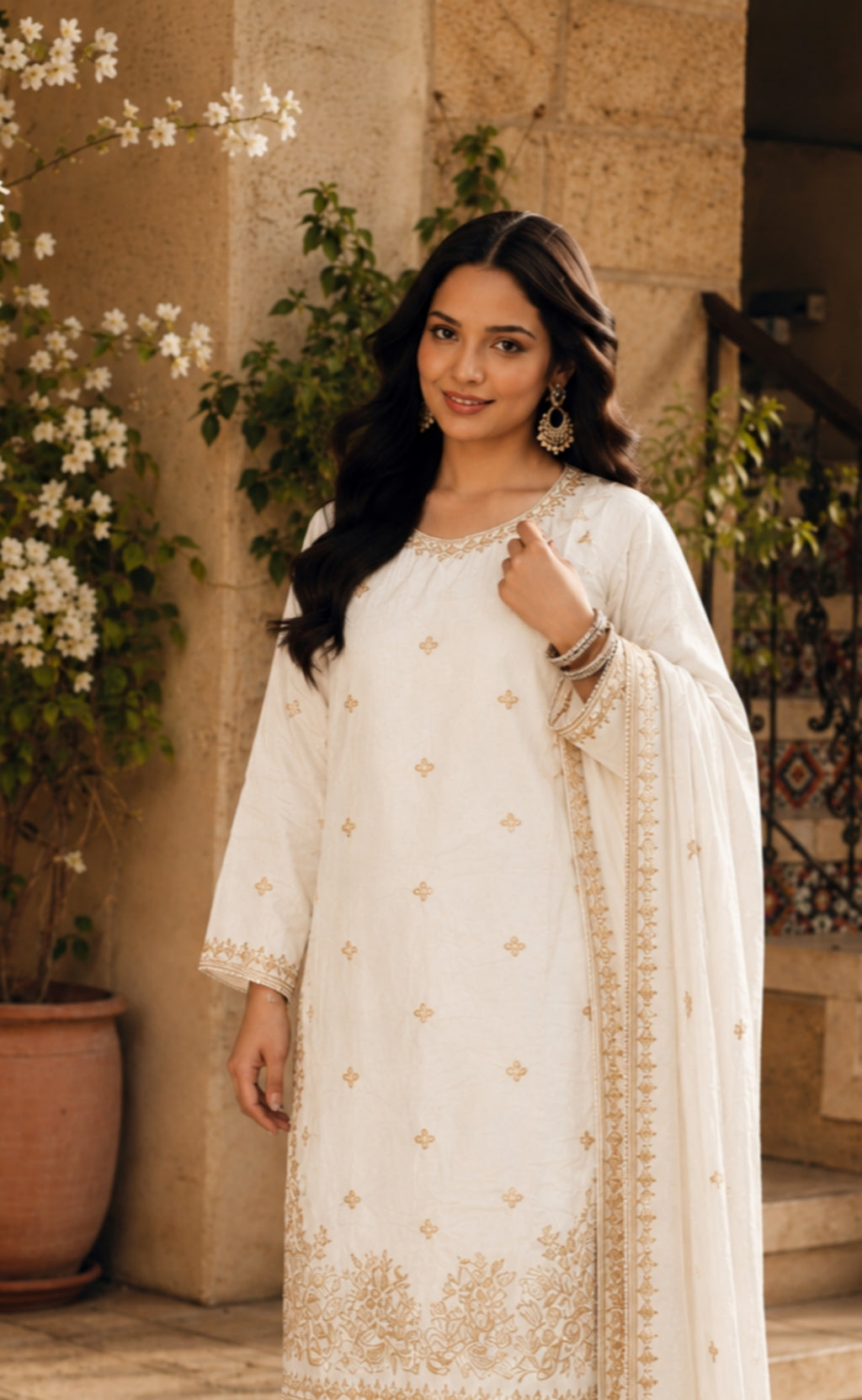Nayara - Royal Noir Embroidered Suit Set