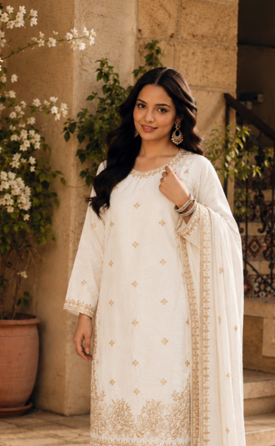 Nayara - Royal Noir Embroidered Suit Set