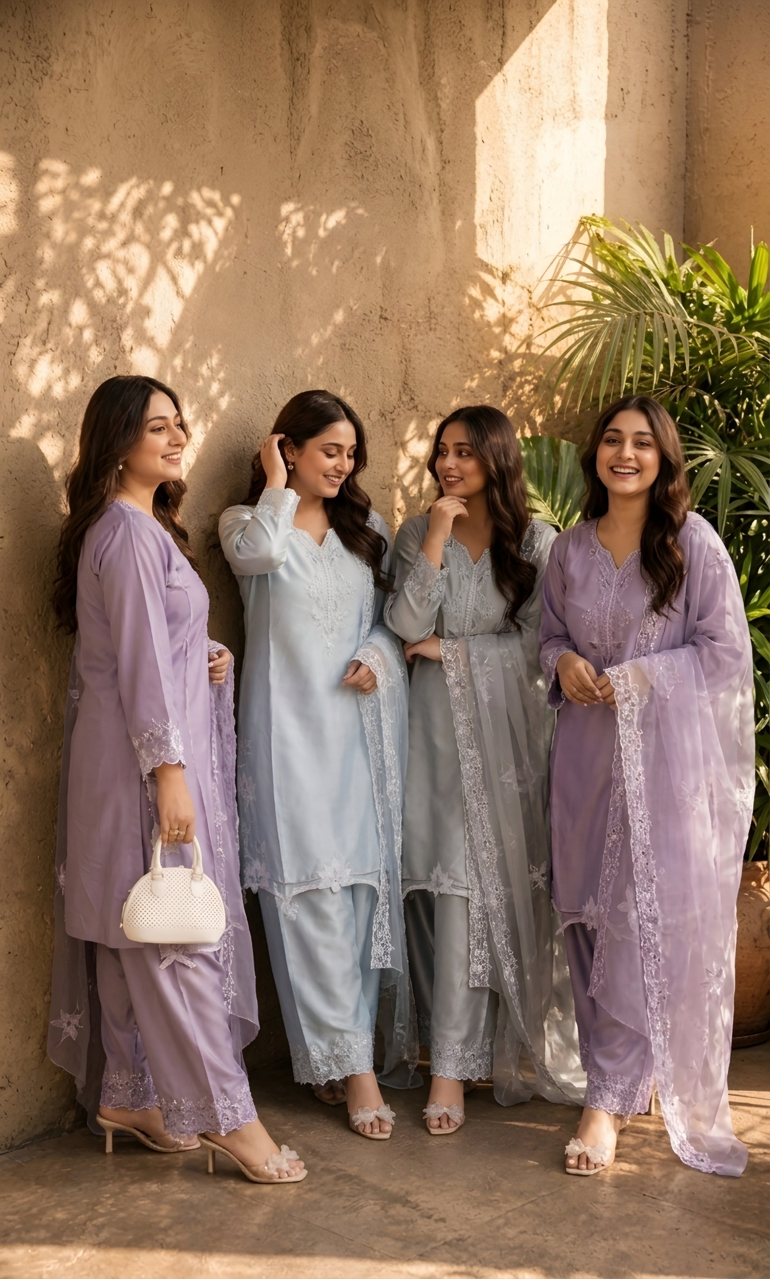 Noor - Powder Blue Grace Suit Set