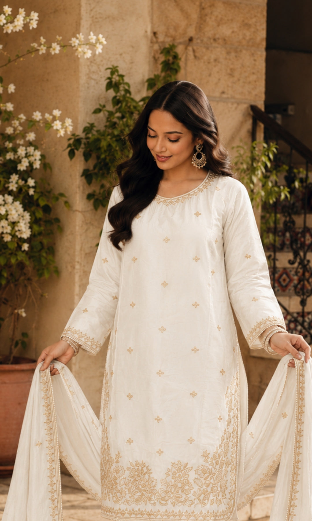 Nayara - Royal Noir Embroidered Suit Set