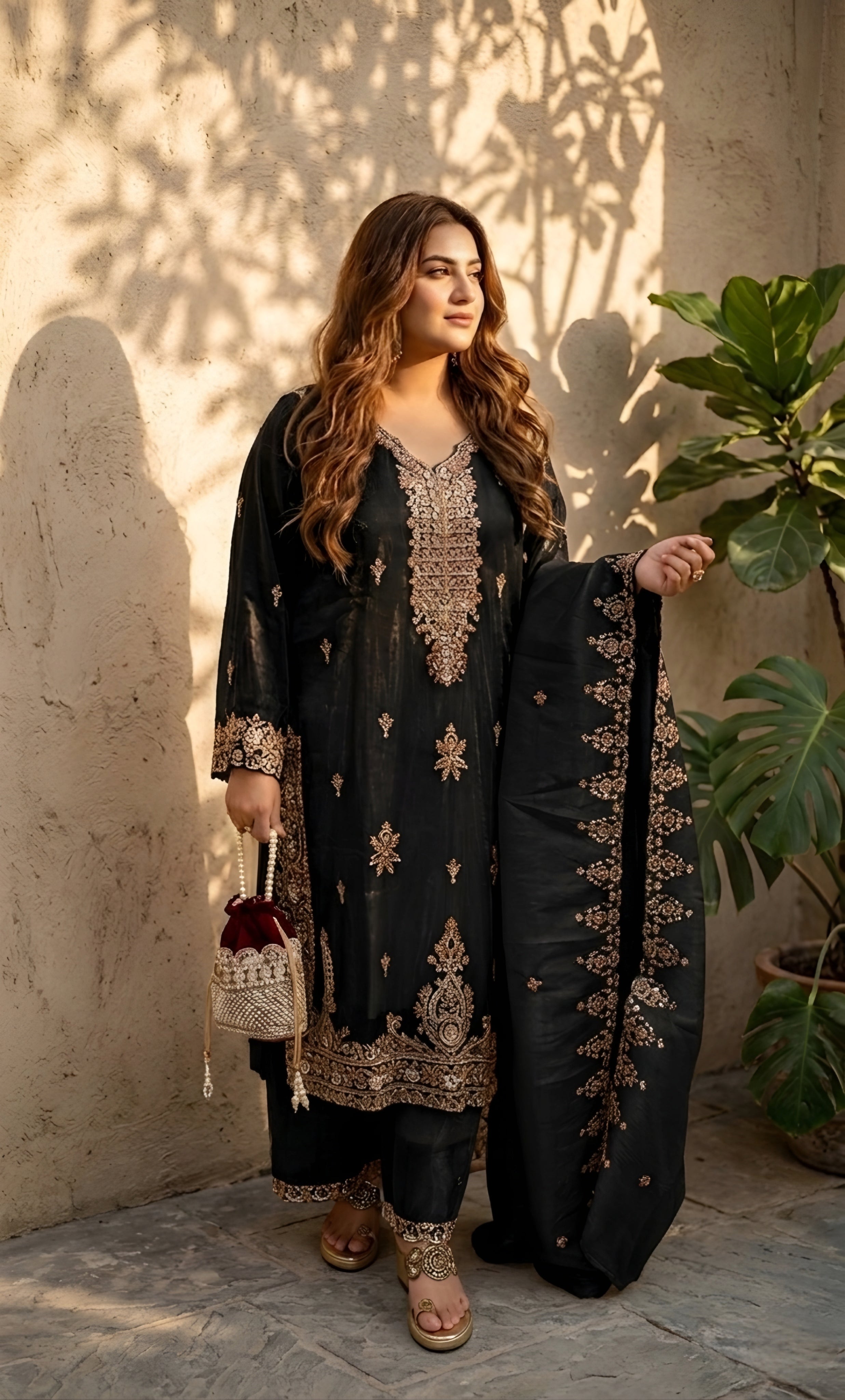 Grace Embroidered Suit Set