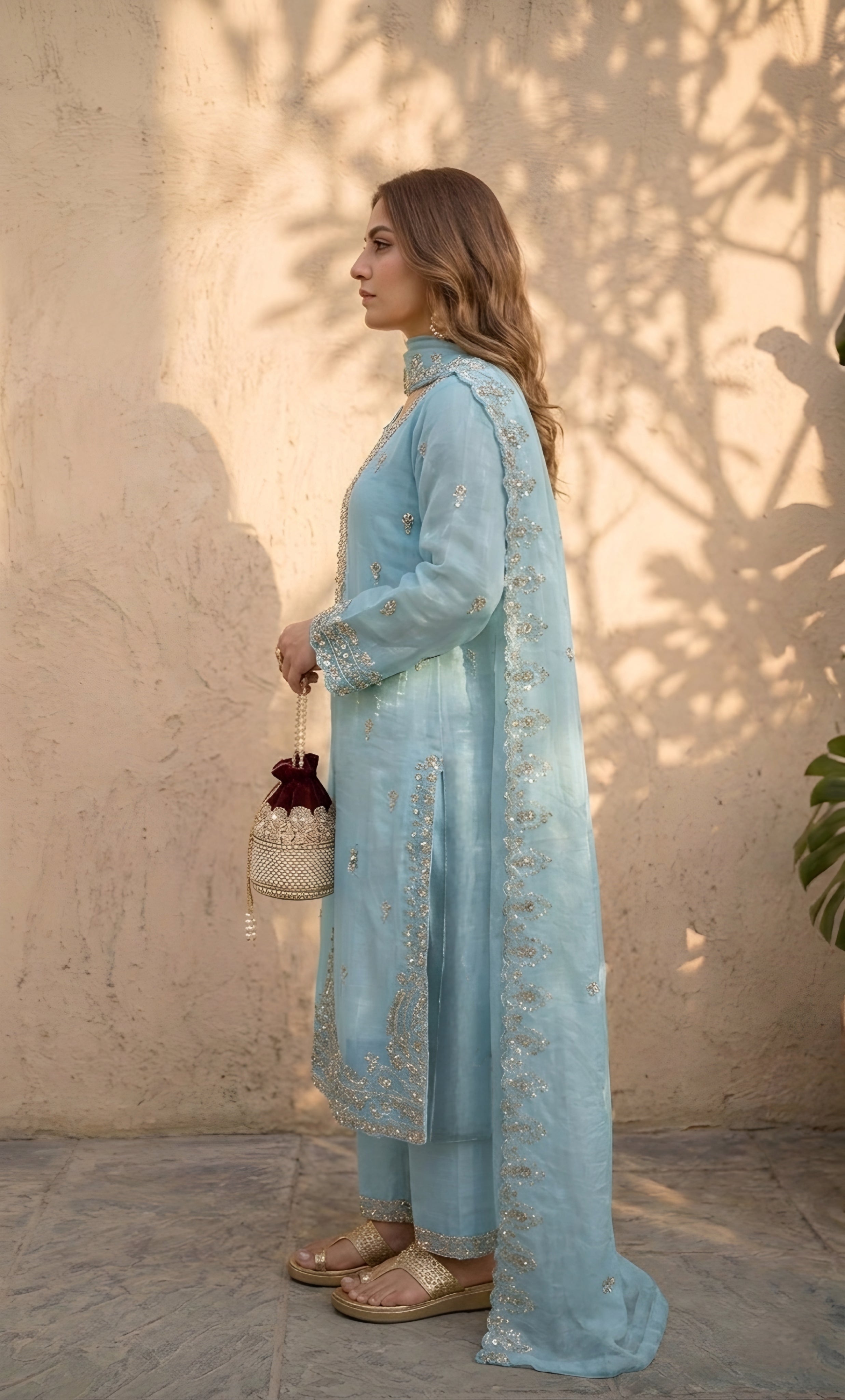 Grace Embroidered Suit Set