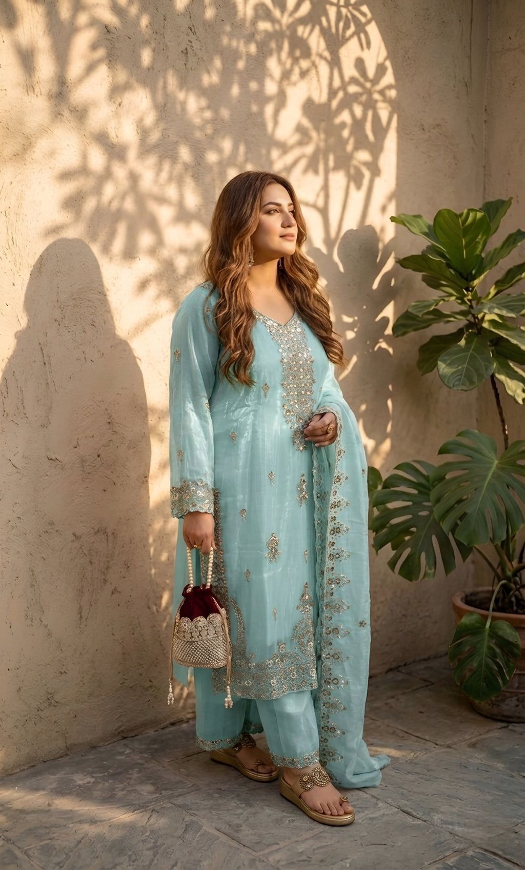 Grace Embroidered Suit Set