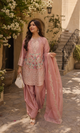Mayasa - Rose Quartz Embroidered Suit Set
