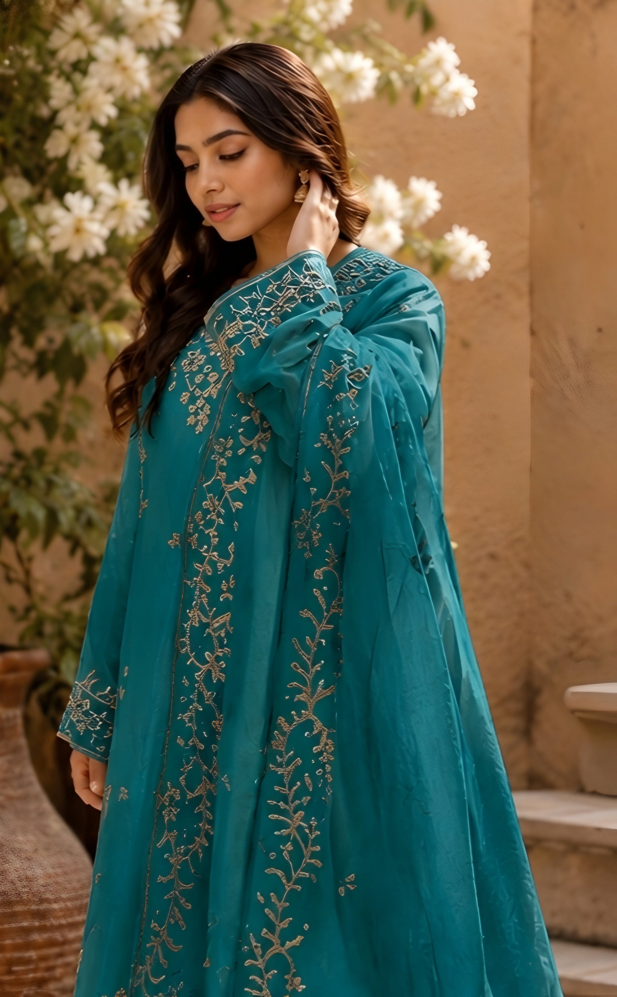 Parizaad - Ivory Whisper Embroidered Suit Set