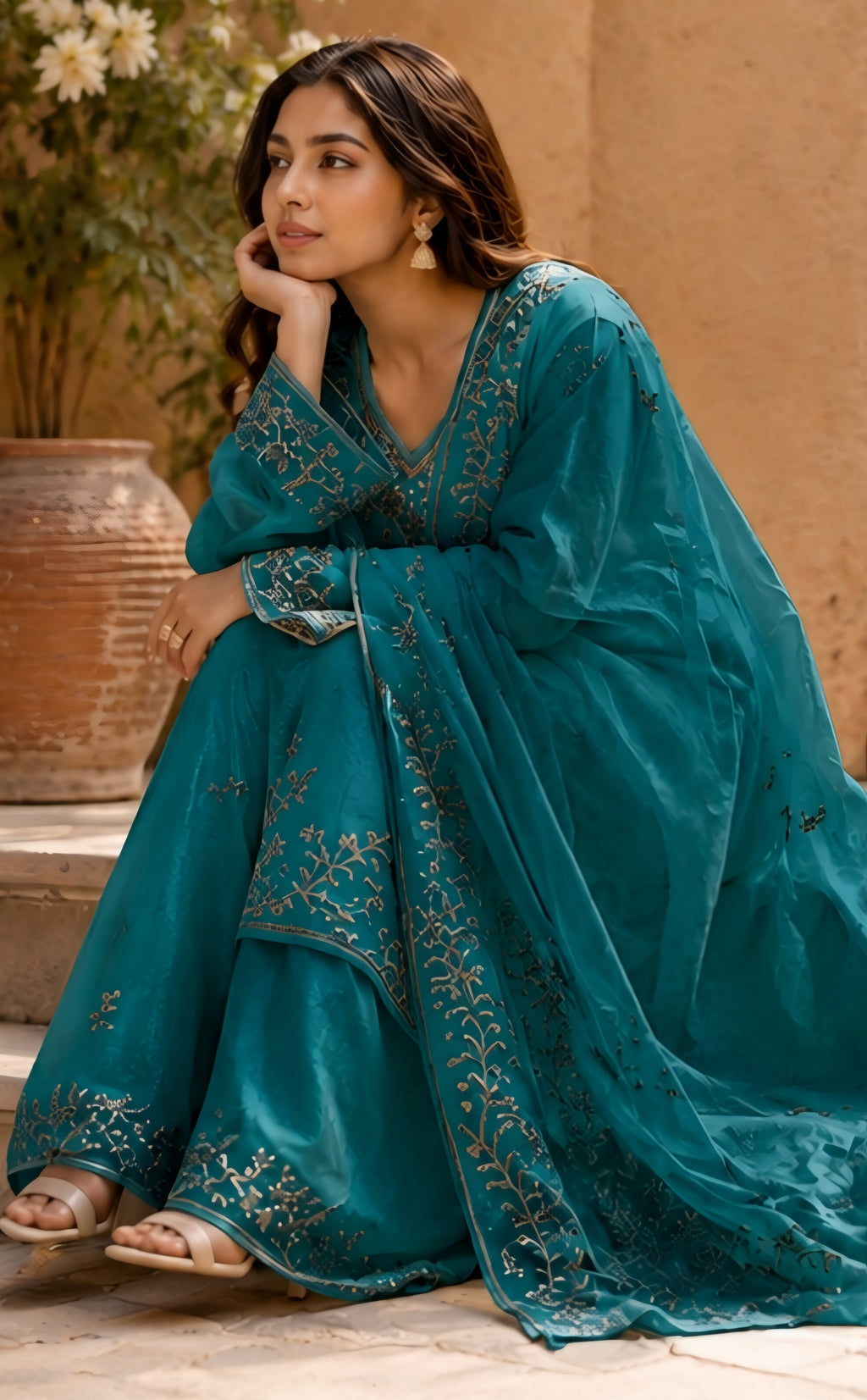 Parizaad - Ivory Whisper Embroidered Suit Set