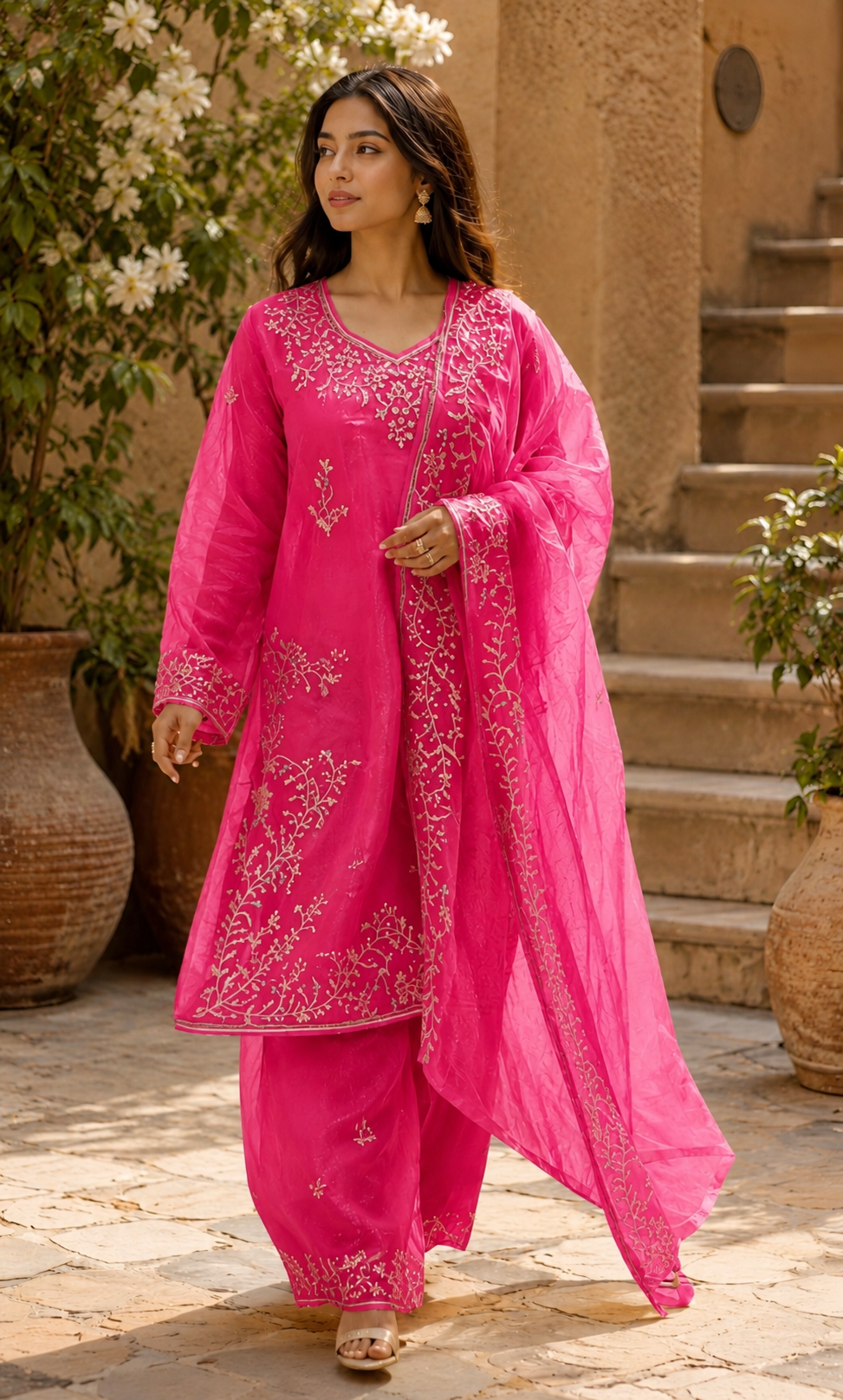 Parizaad - Ivory Whisper Embroidered Suit Set