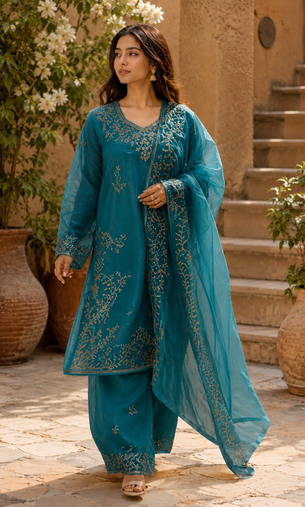 Parizaad - Ivory Whisper Embroidered Suit Set