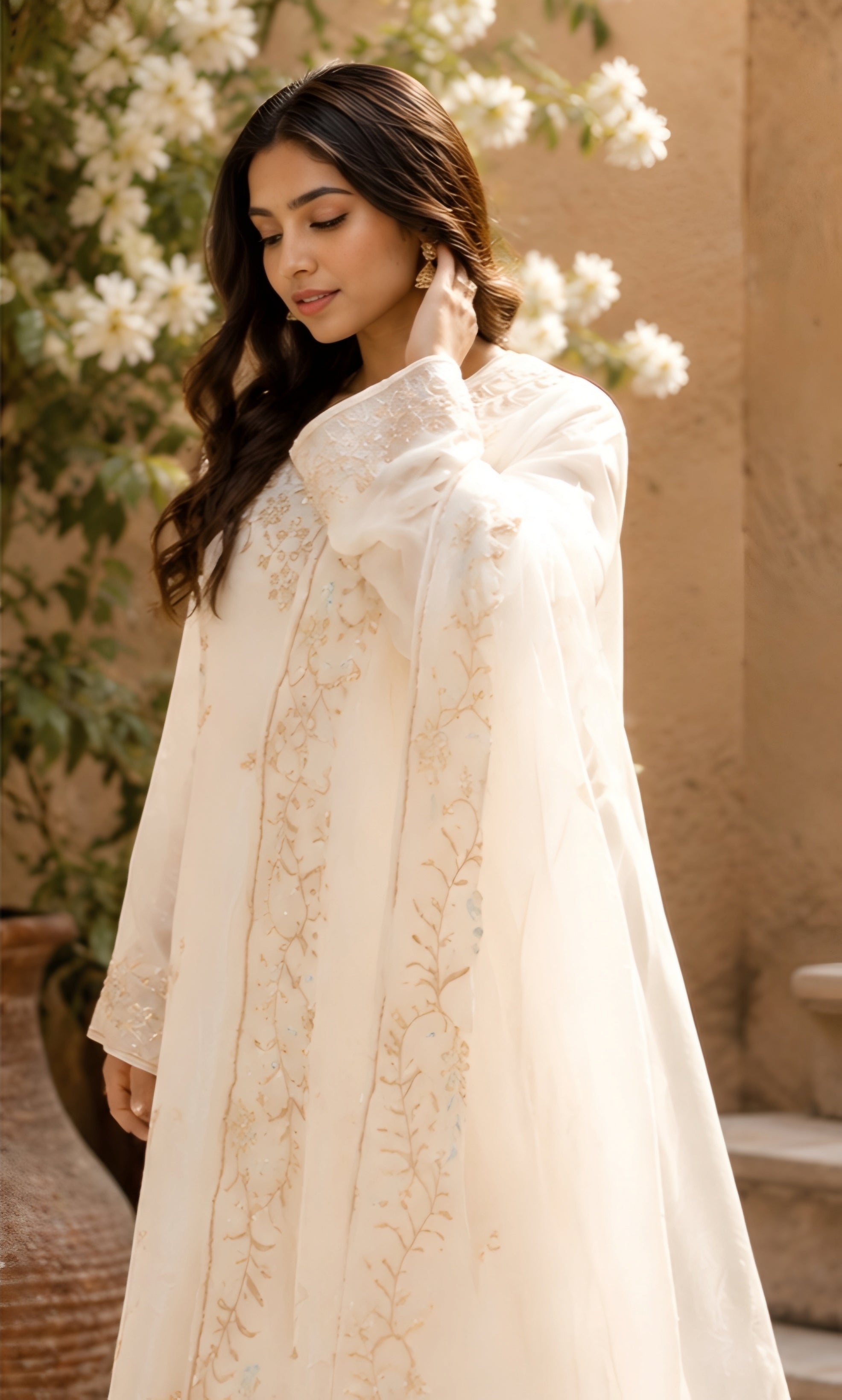 Parizaad - Ivory Whisper Embroidered Suit Set
