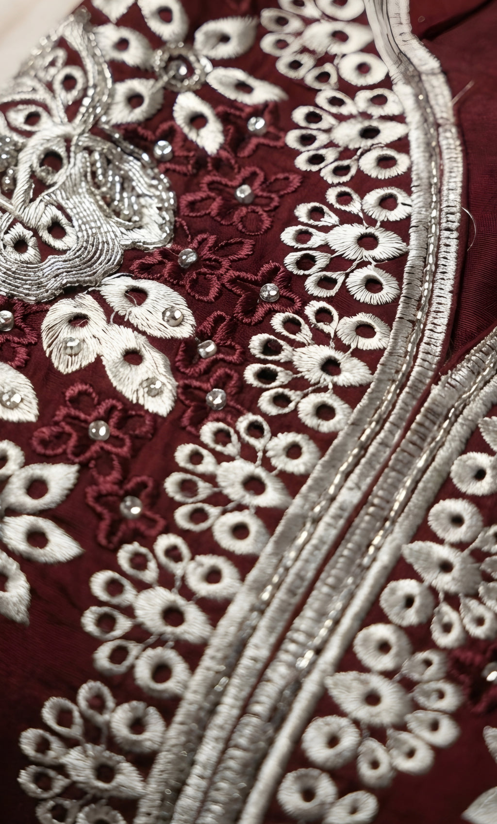 Zareen - Scarlet Heritage Embroidered Suit Set