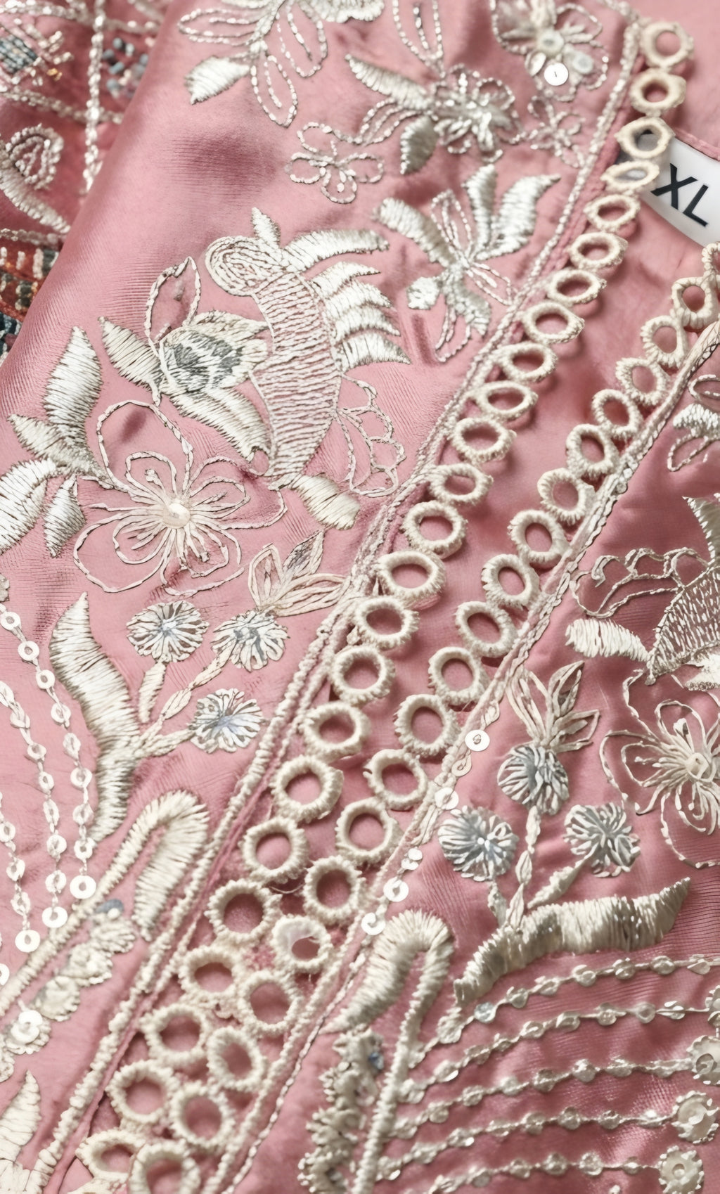 Mayasa - Rose Quartz Embroidered Suit Set