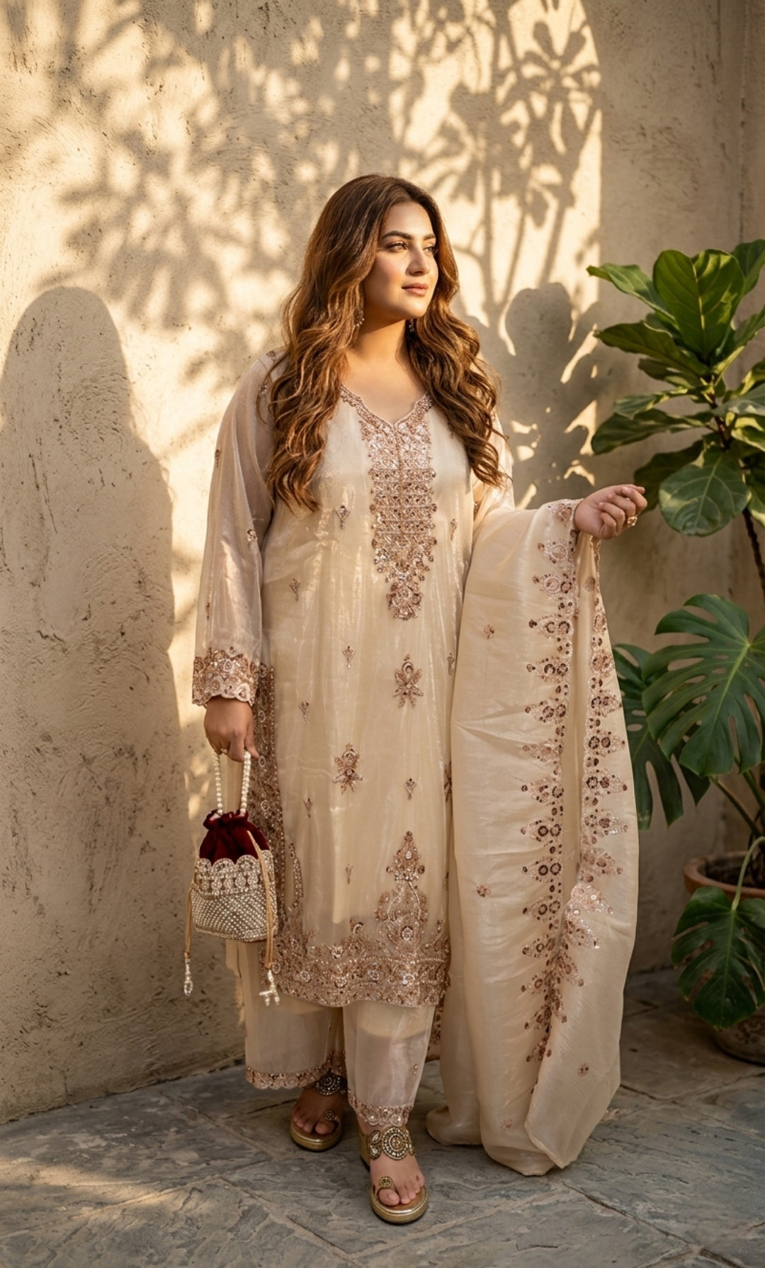 Grace Embroidered Suit Set