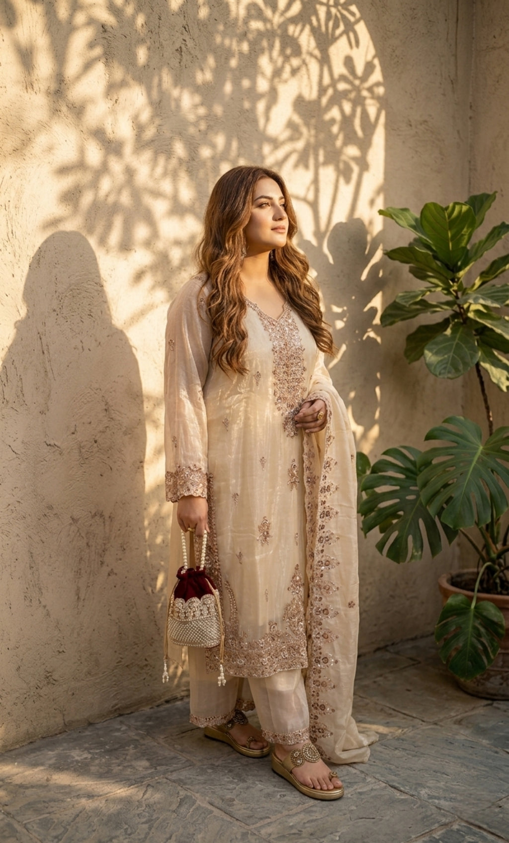 Grace Embroidered Suit Set