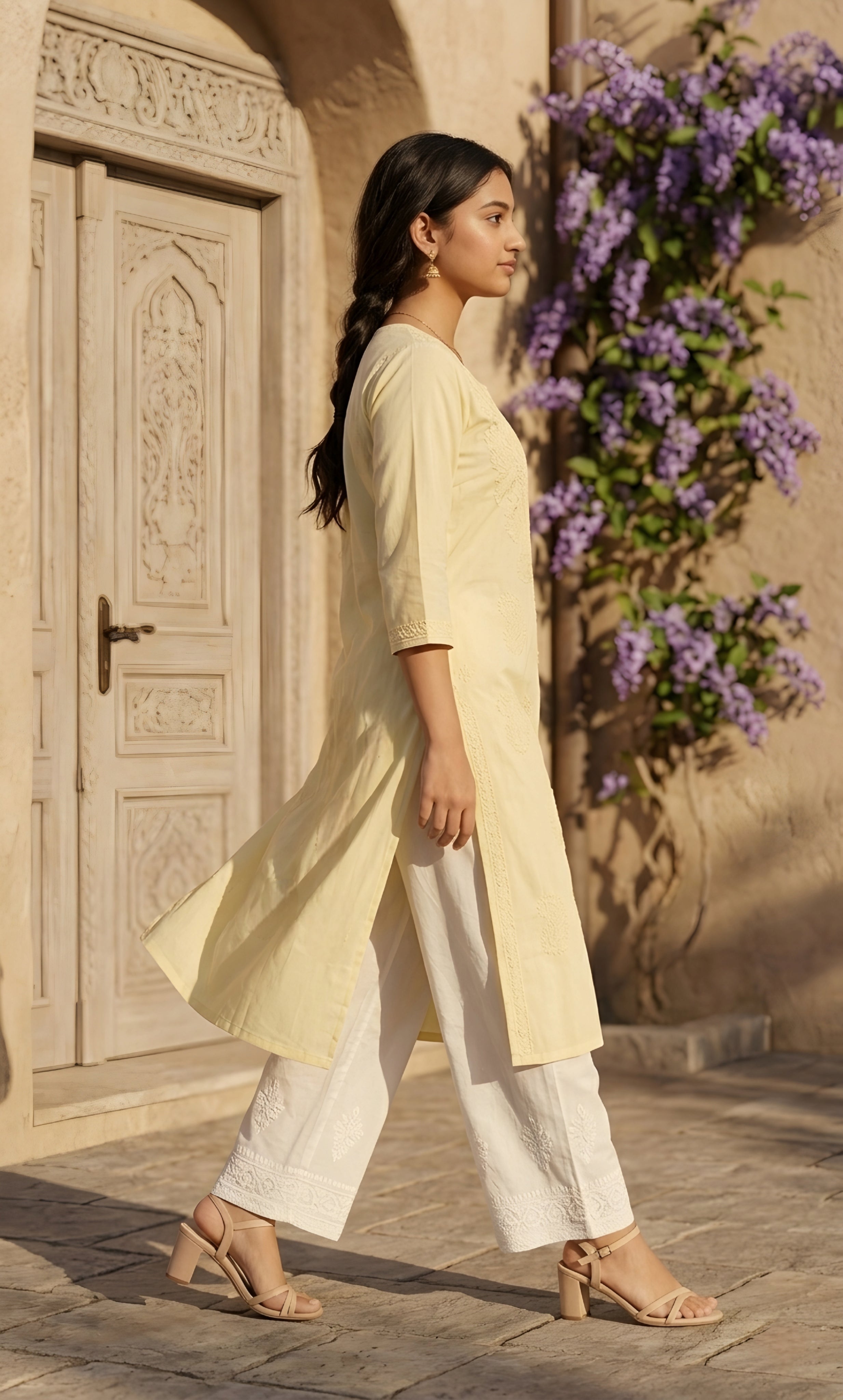 Adaa – Viscose Lucknowi Long Kurta