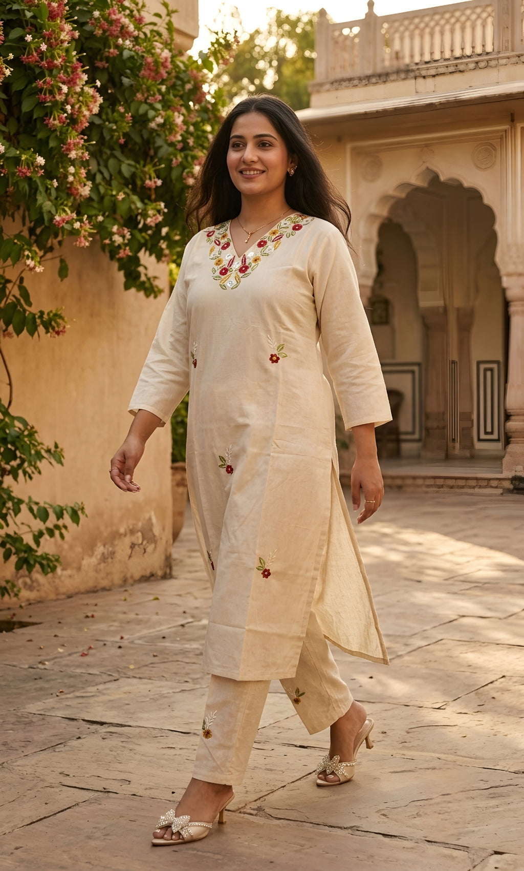 Magnolia - Khadi Cotton Co-ord Set