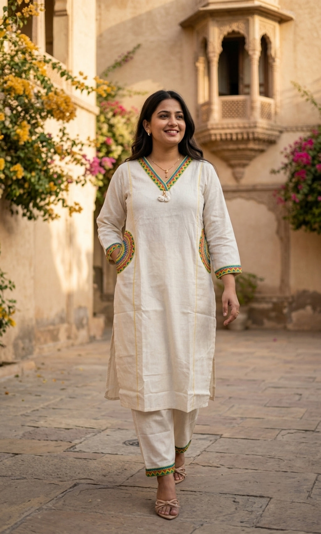 Petal - Khadi Cotton Co-ord Set