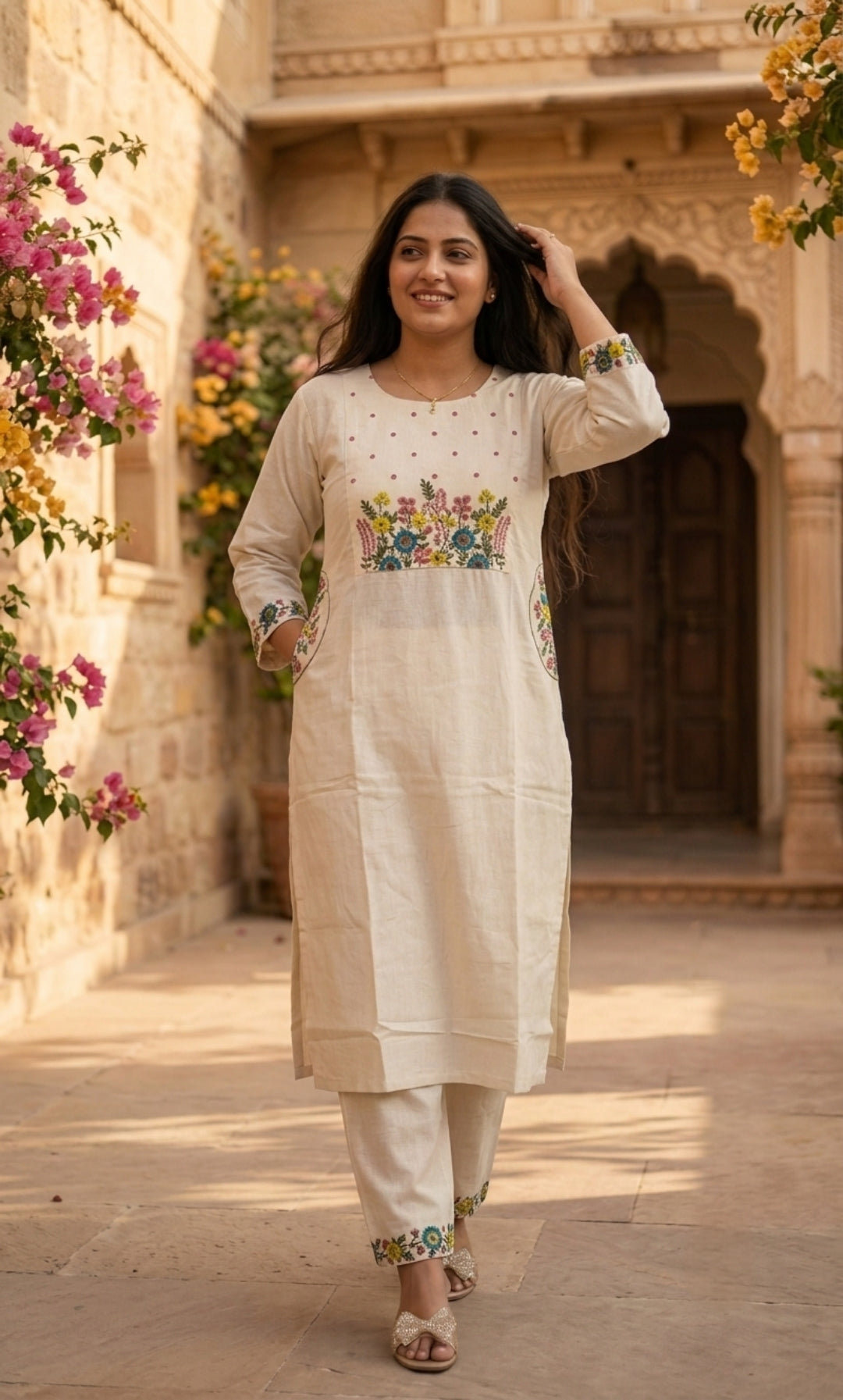 Wildflower - Khadi Cotton Co-ord Set