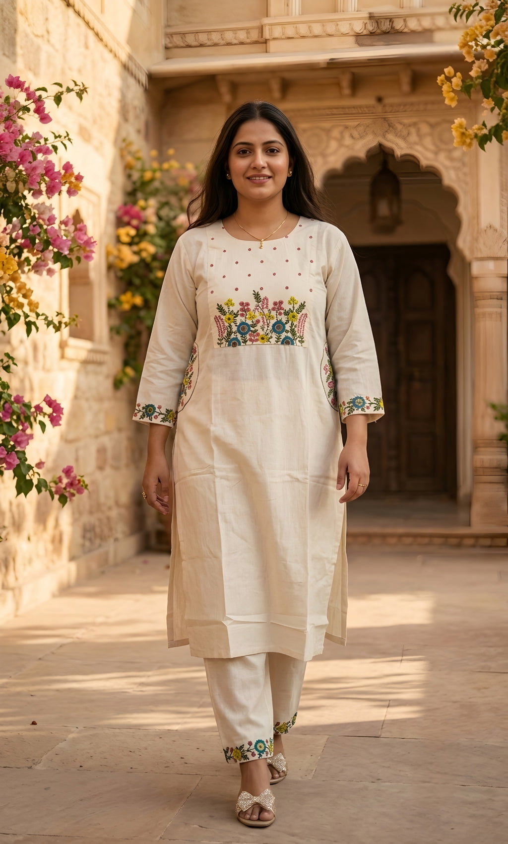 Wildflower - Khadi Cotton Co-ord Set