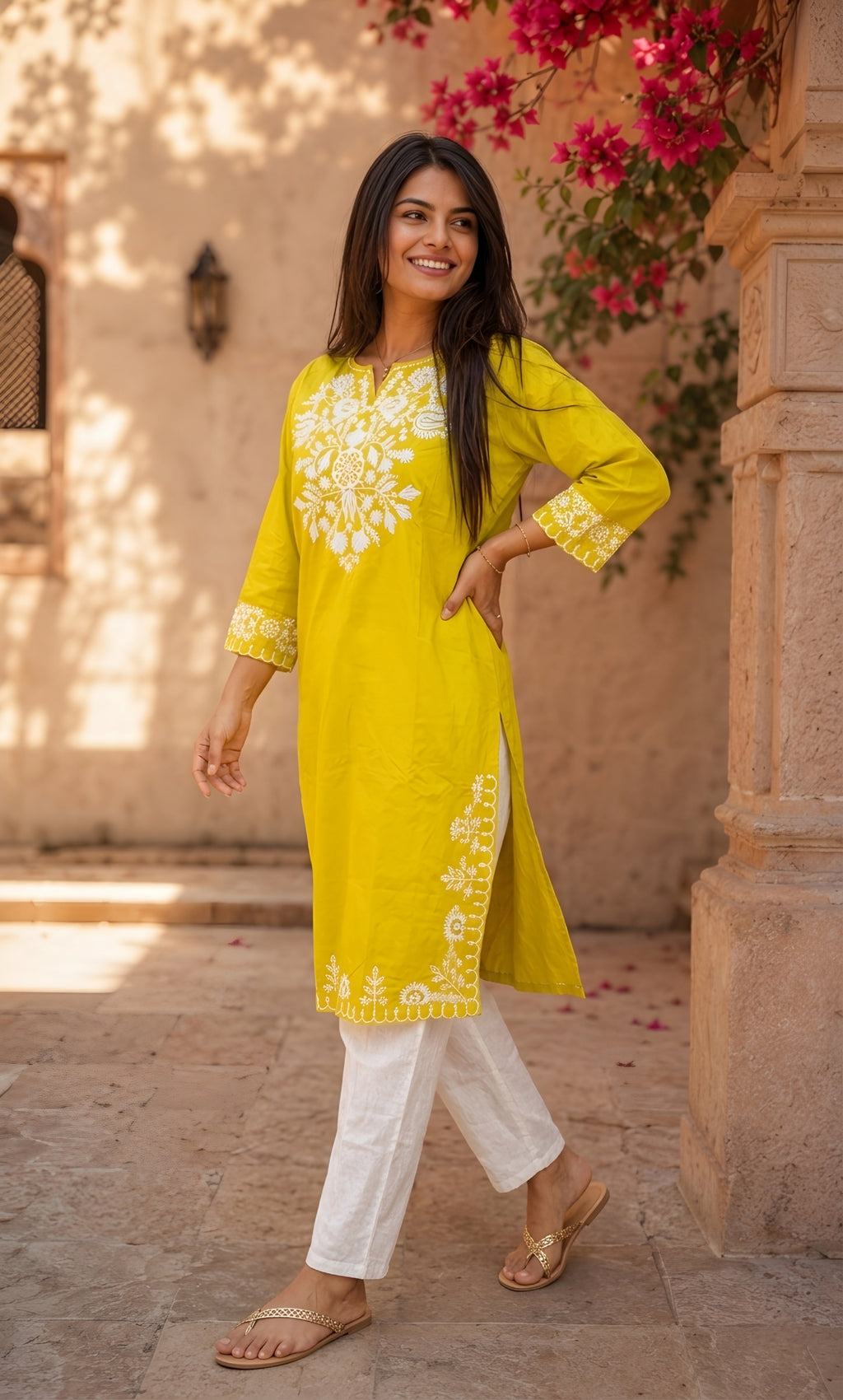 Bela - Embroidered Cotton Co-ord Set