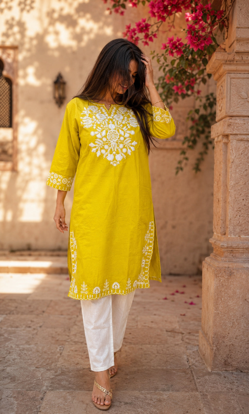 Bela - Embroidered Cotton Co-ord Set