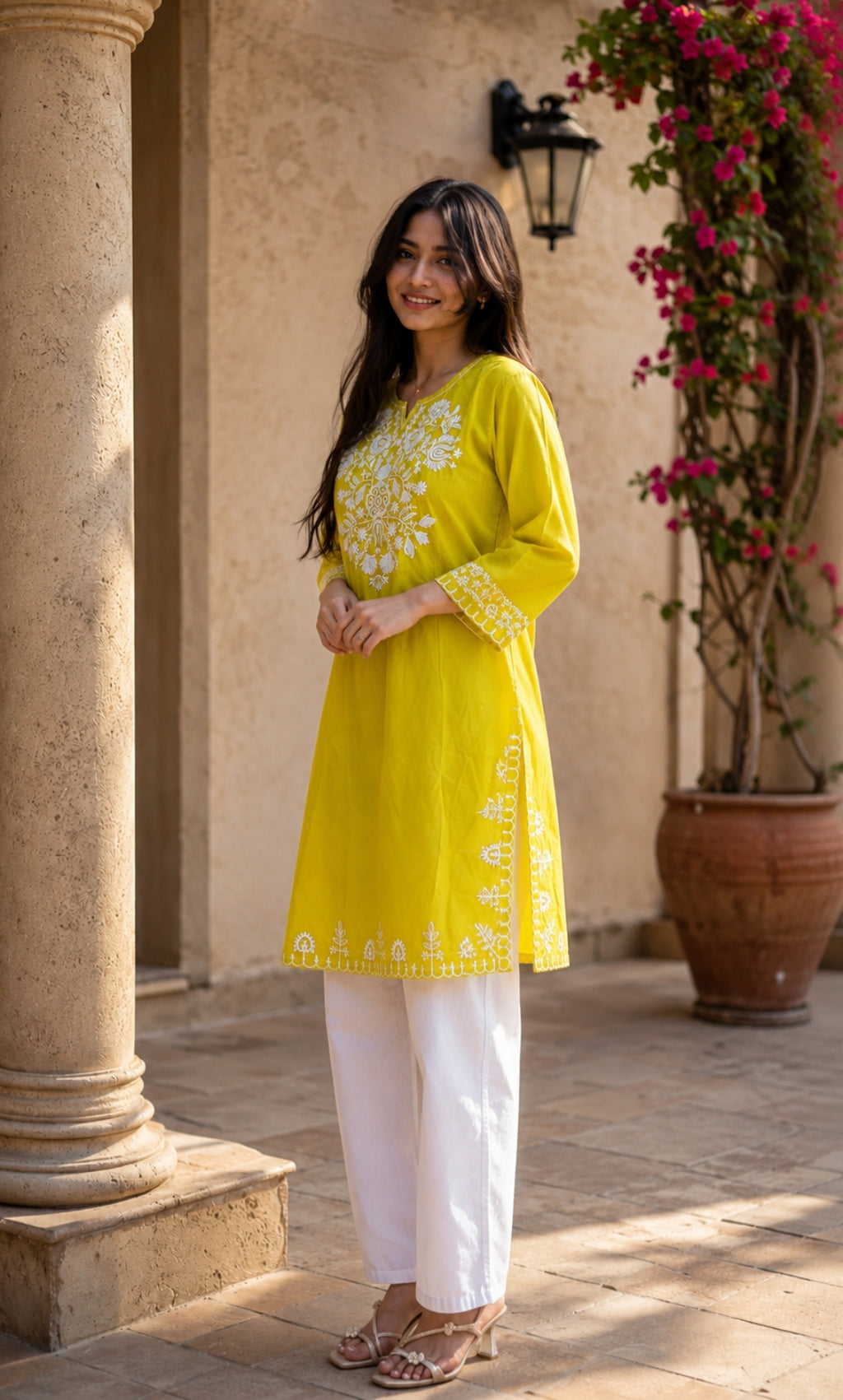 Bela - Embroidered Cotton Co-ord Set