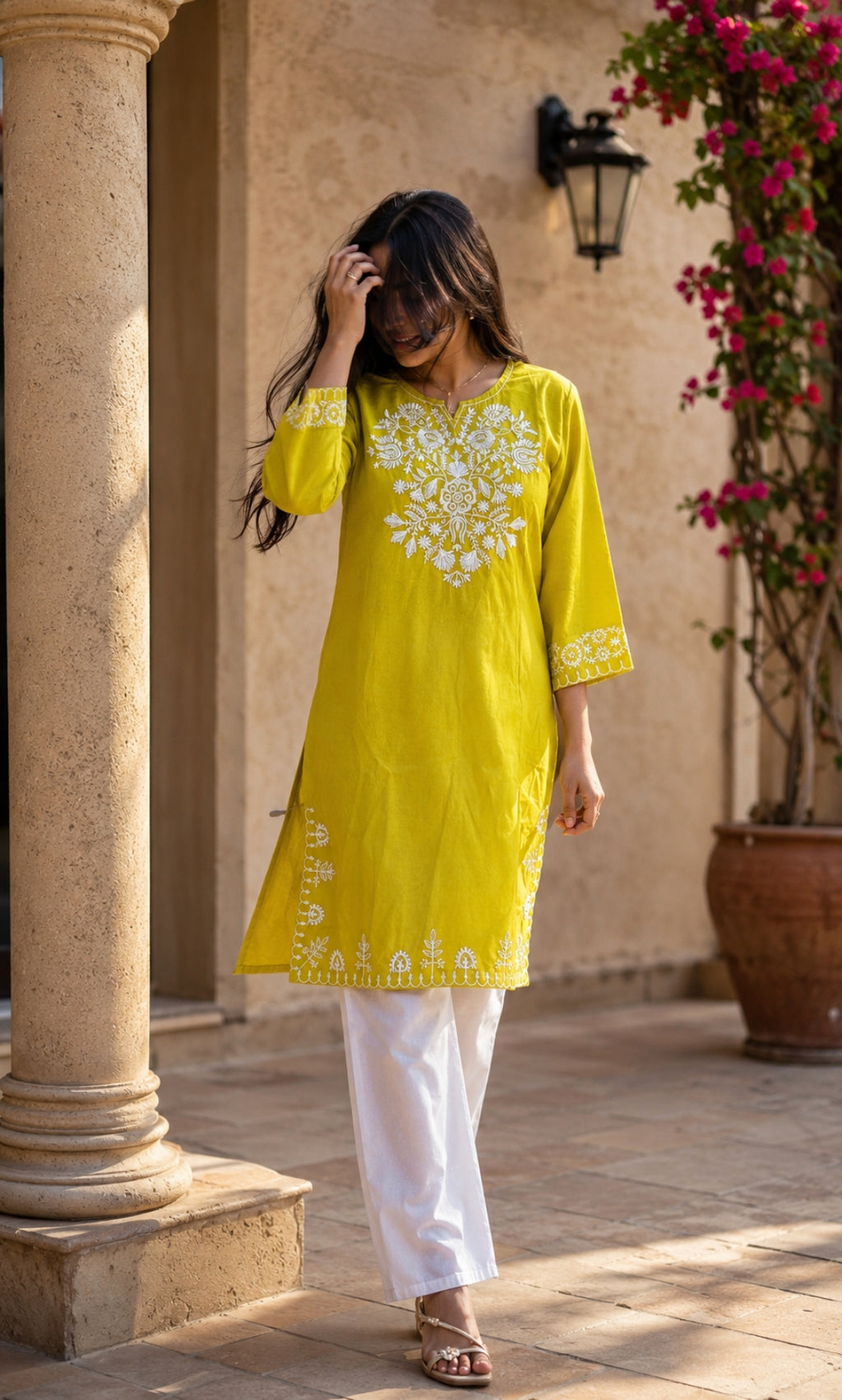 Bela - Embroidered Cotton Co-ord Set