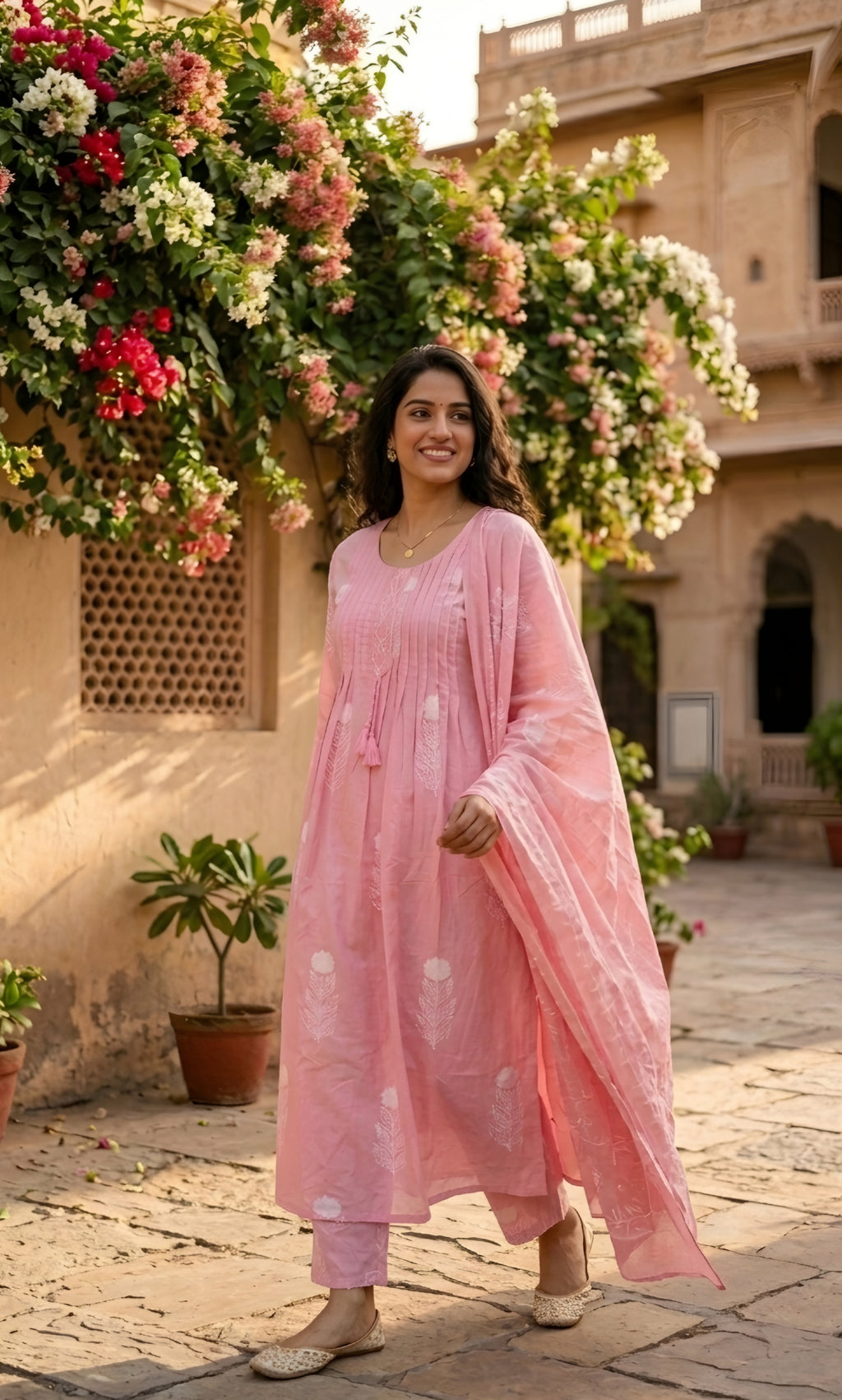 Gulabi - Cotton 3 Piece Suit Set