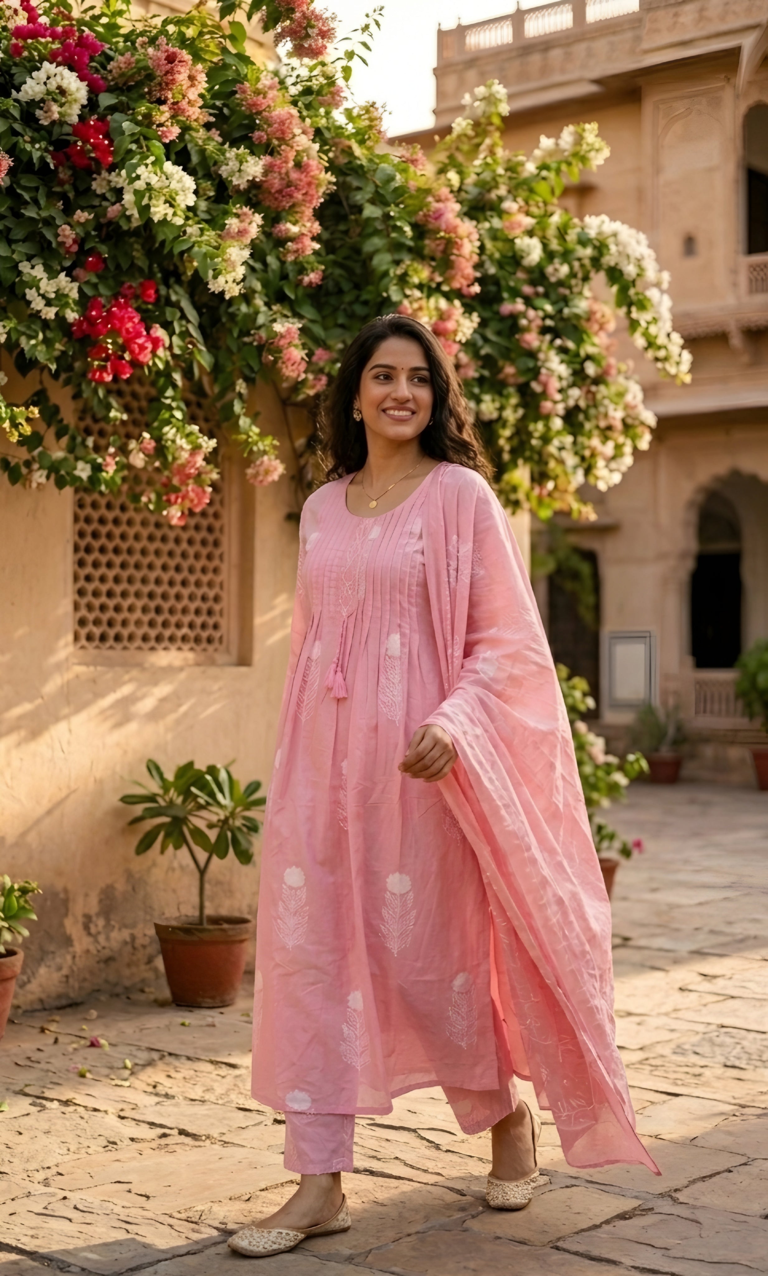 Gulabi - Cotton 3 Piece Suit Set