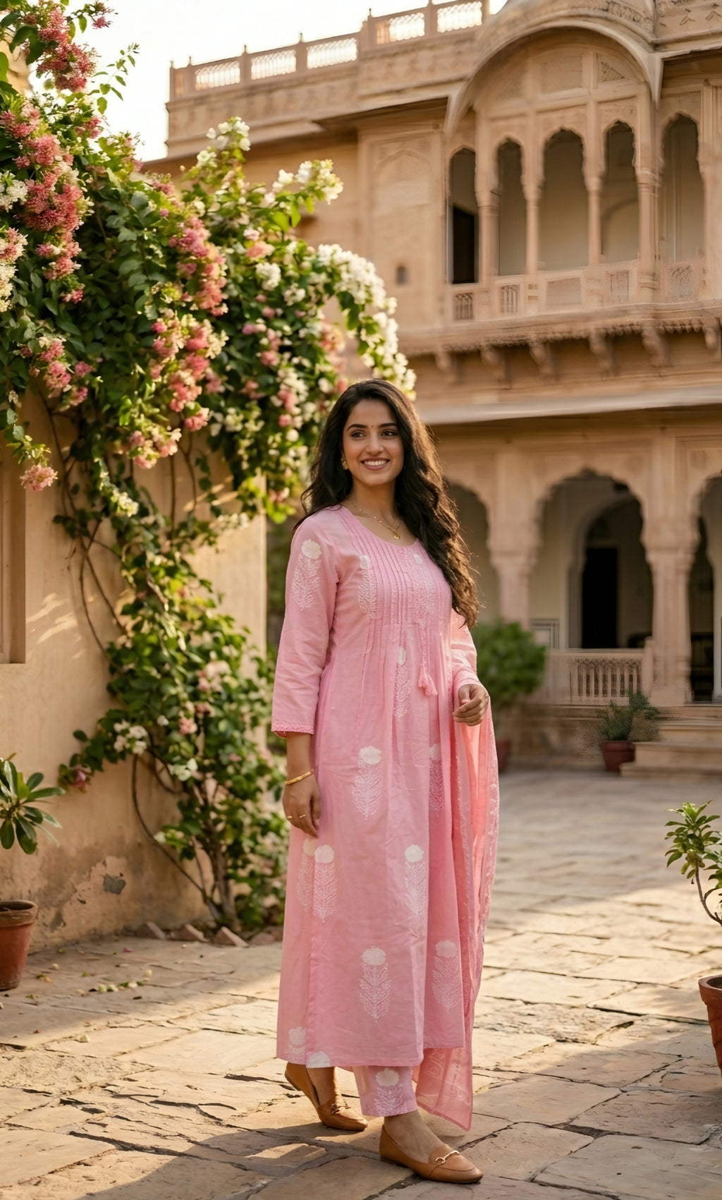 Gulabi - Cotton 3 Piece Suit Set