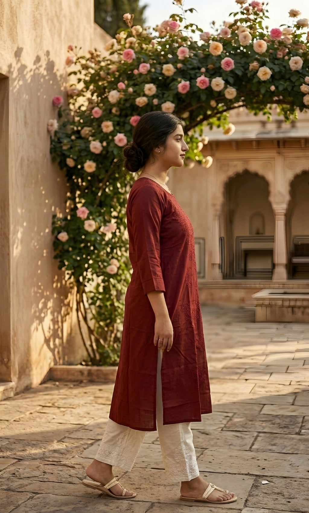 Adaa – Viscose Lucknowi Long Kurta