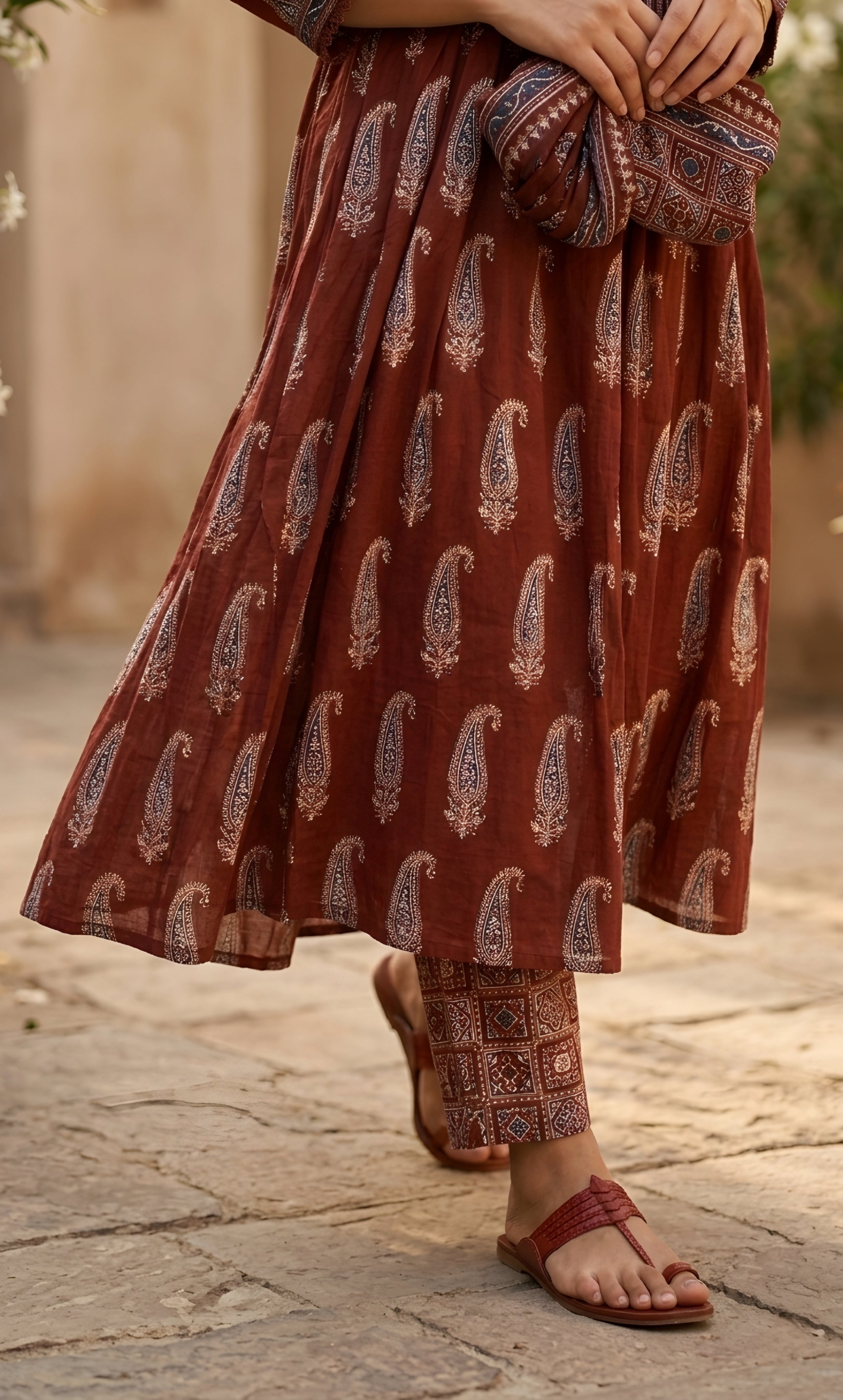 Kesar - Cotton 3 Piece Suit Set