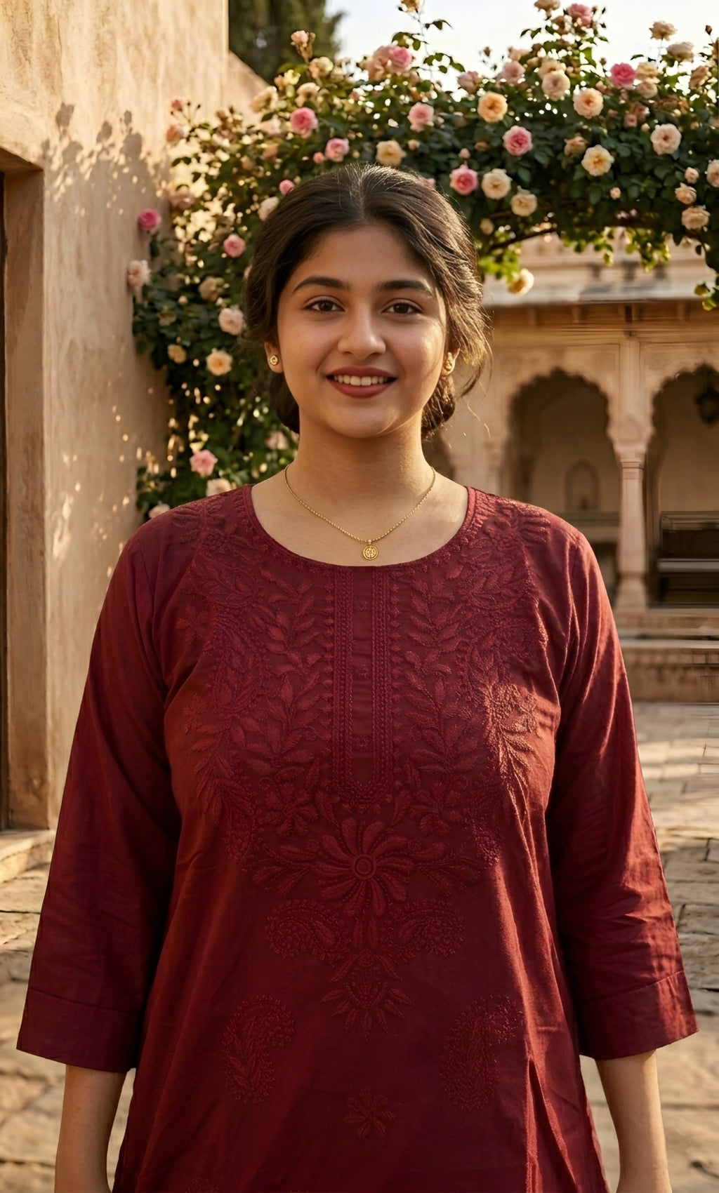 Adaa – Viscose Lucknowi Long Kurta