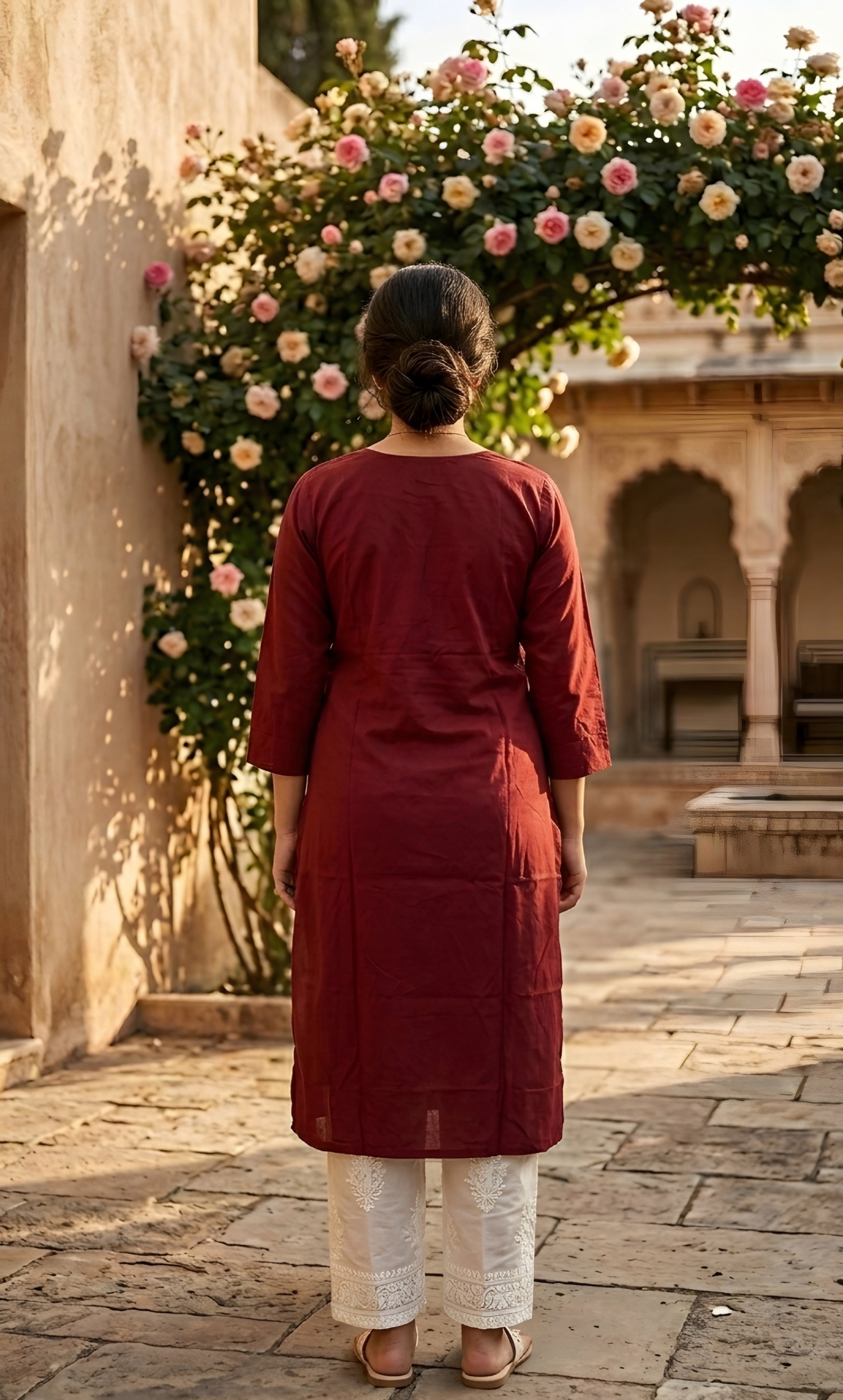 Adaa – Viscose Lucknowi Long Kurta