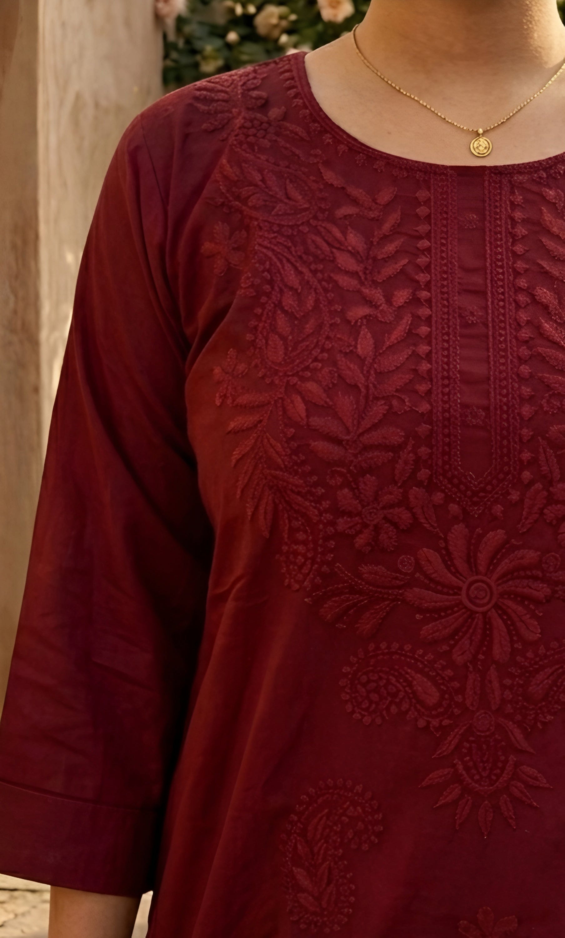 Adaa – Viscose Lucknowi Long Kurta