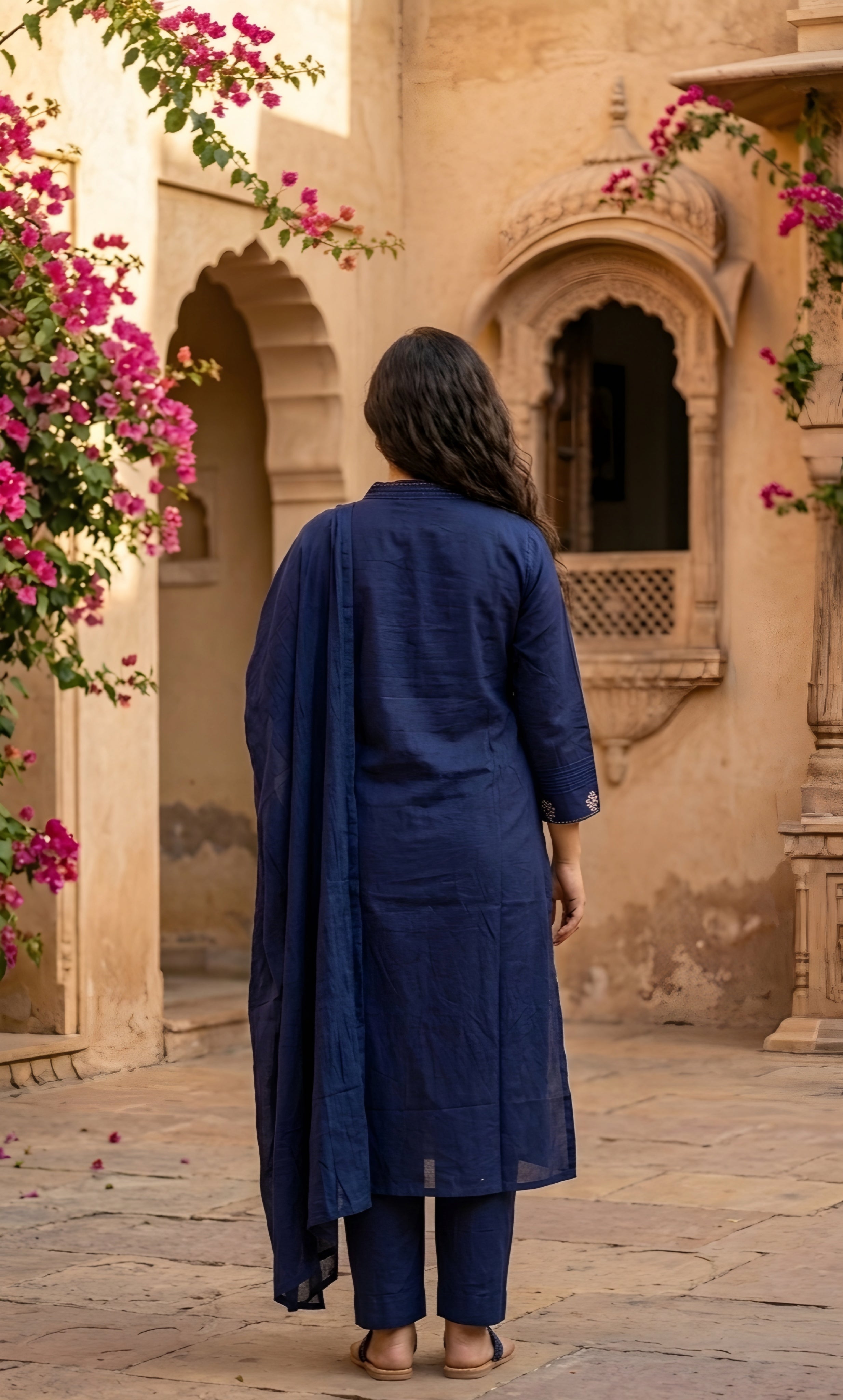 Rangrez -Cotton 3 Piece Suit Set