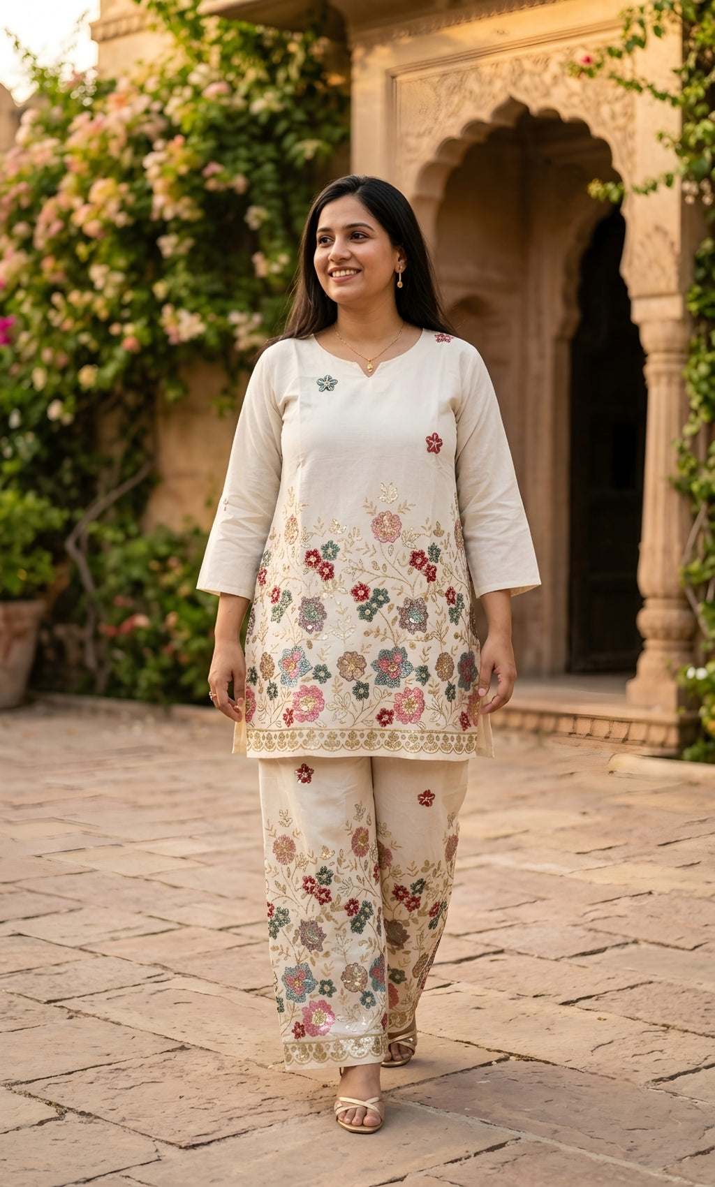 Dahlia - Khadi Cotton Co-ord Set