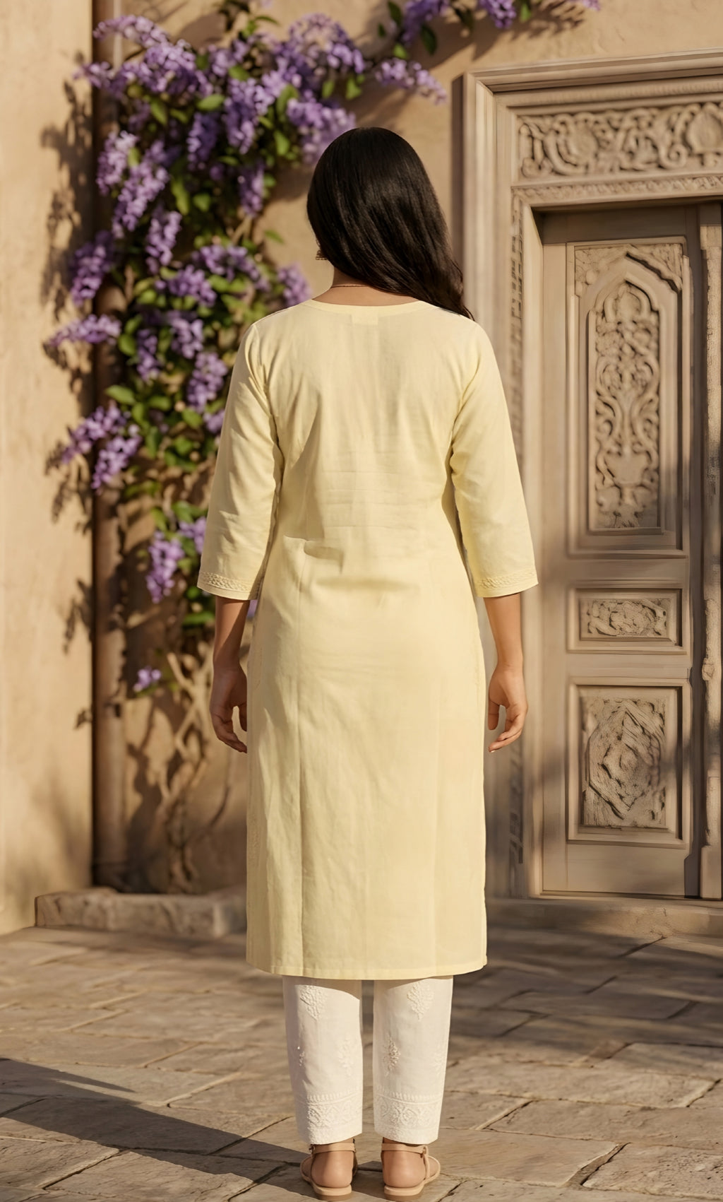 Adaa – Viscose Lucknowi Long Kurta