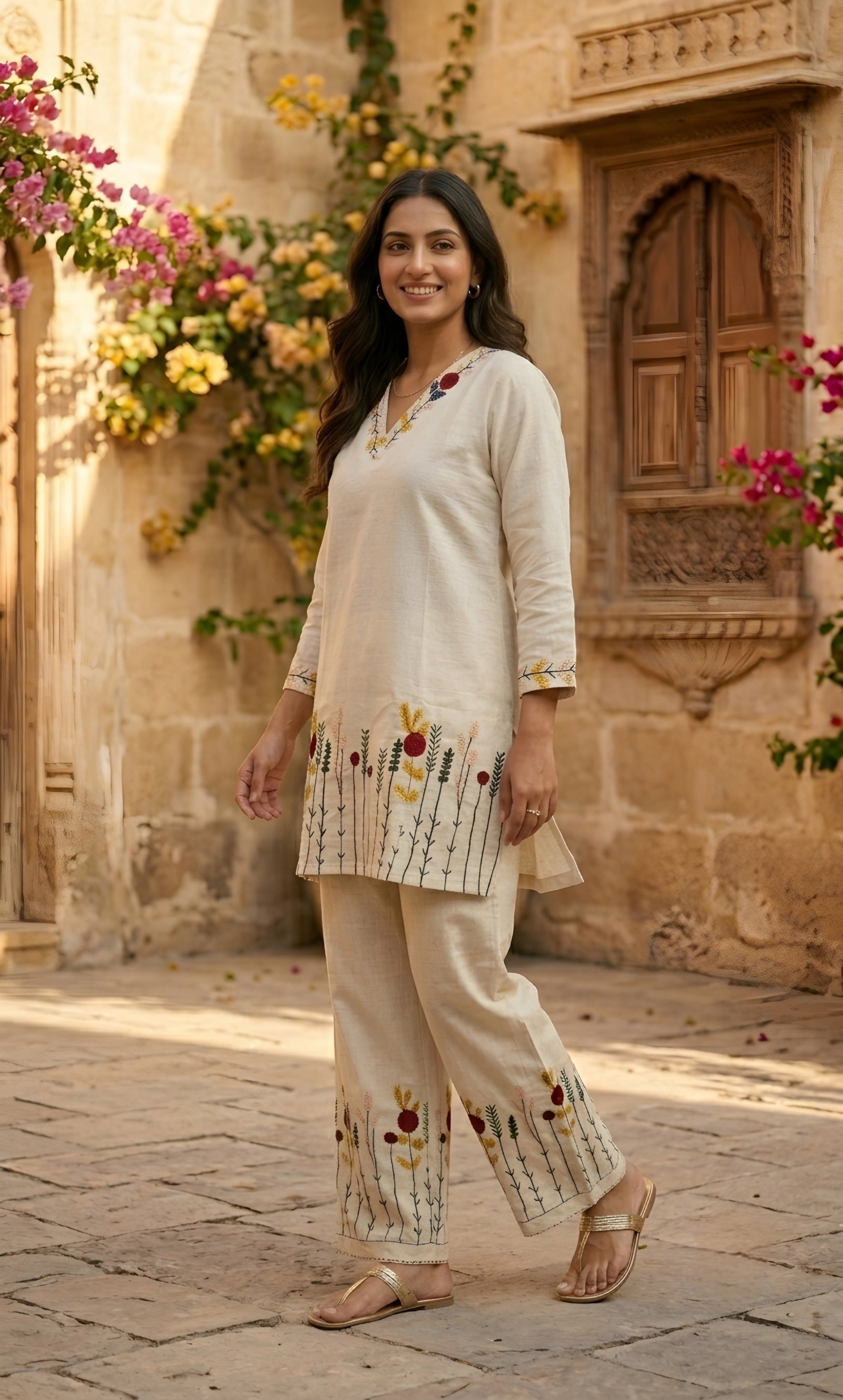 Blossom – Khadi Cotton Co-ord Set