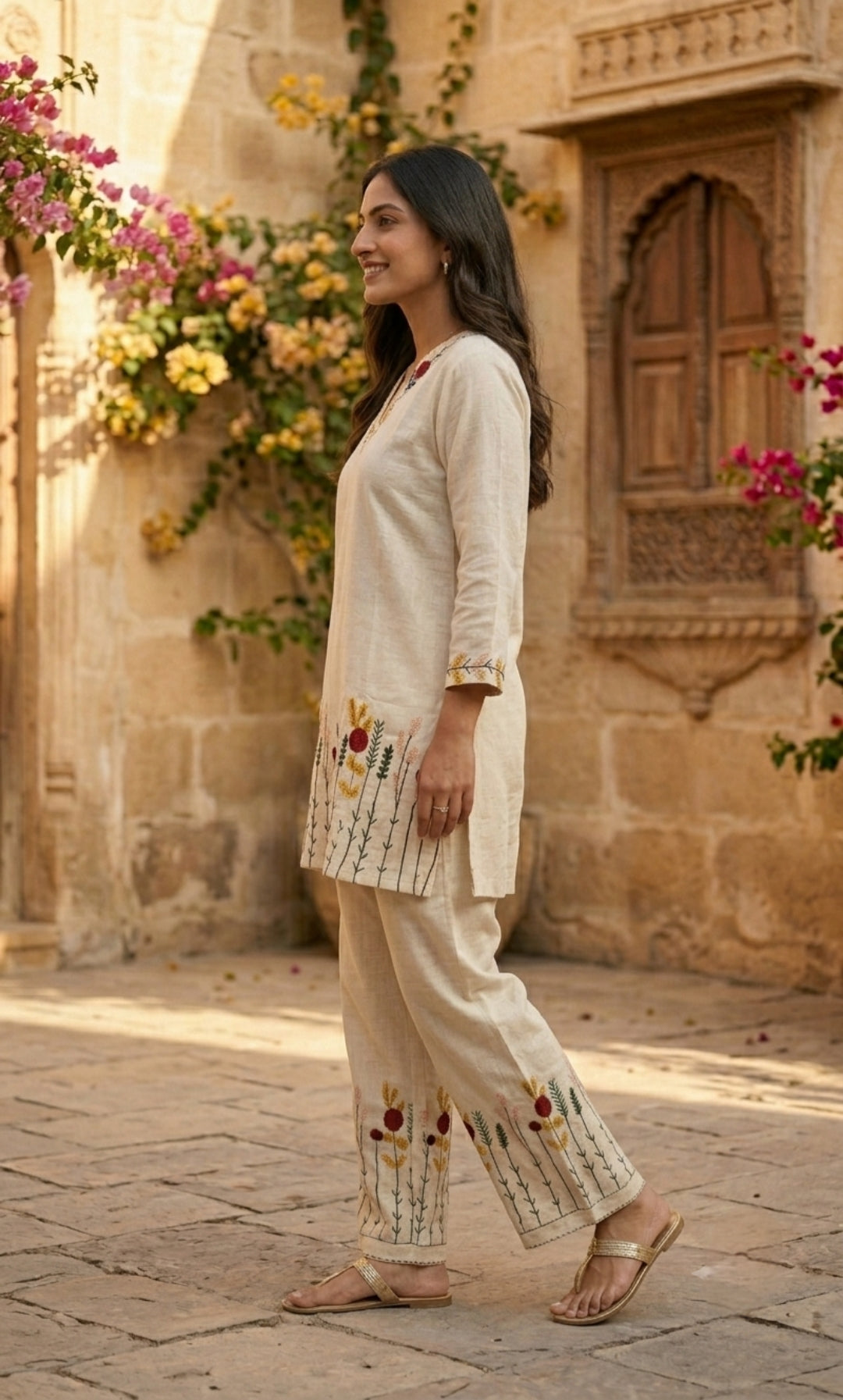 Blossom – Khadi Cotton Co-ord Set