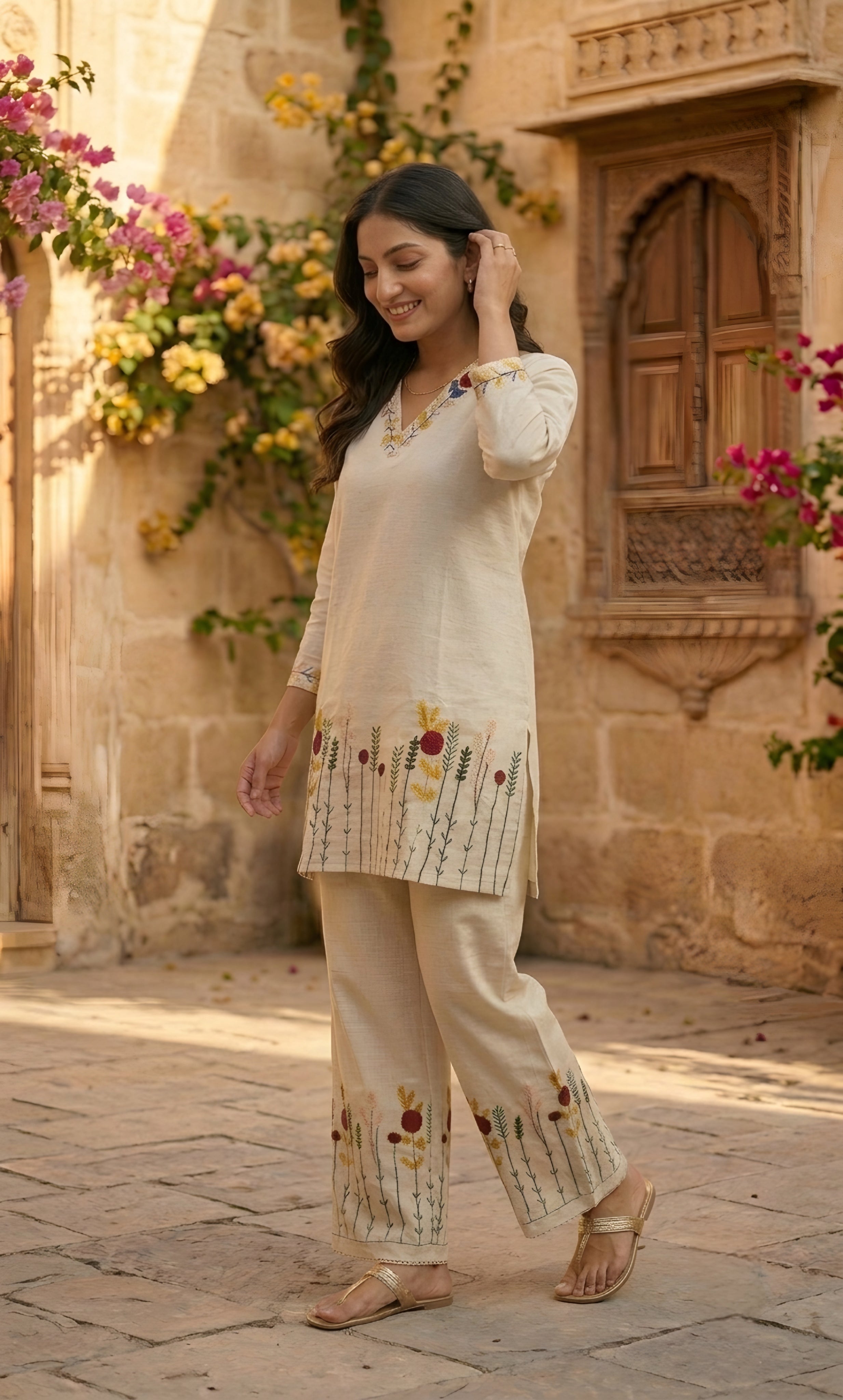 Blossom – Khadi Cotton Co-ord Set
