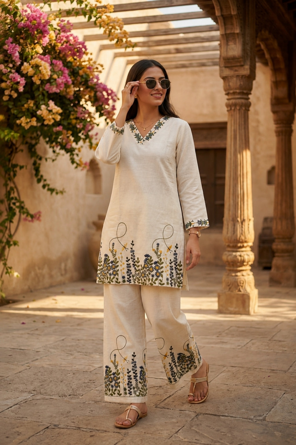 Bloom – Khadi Cotton Co-ord Set