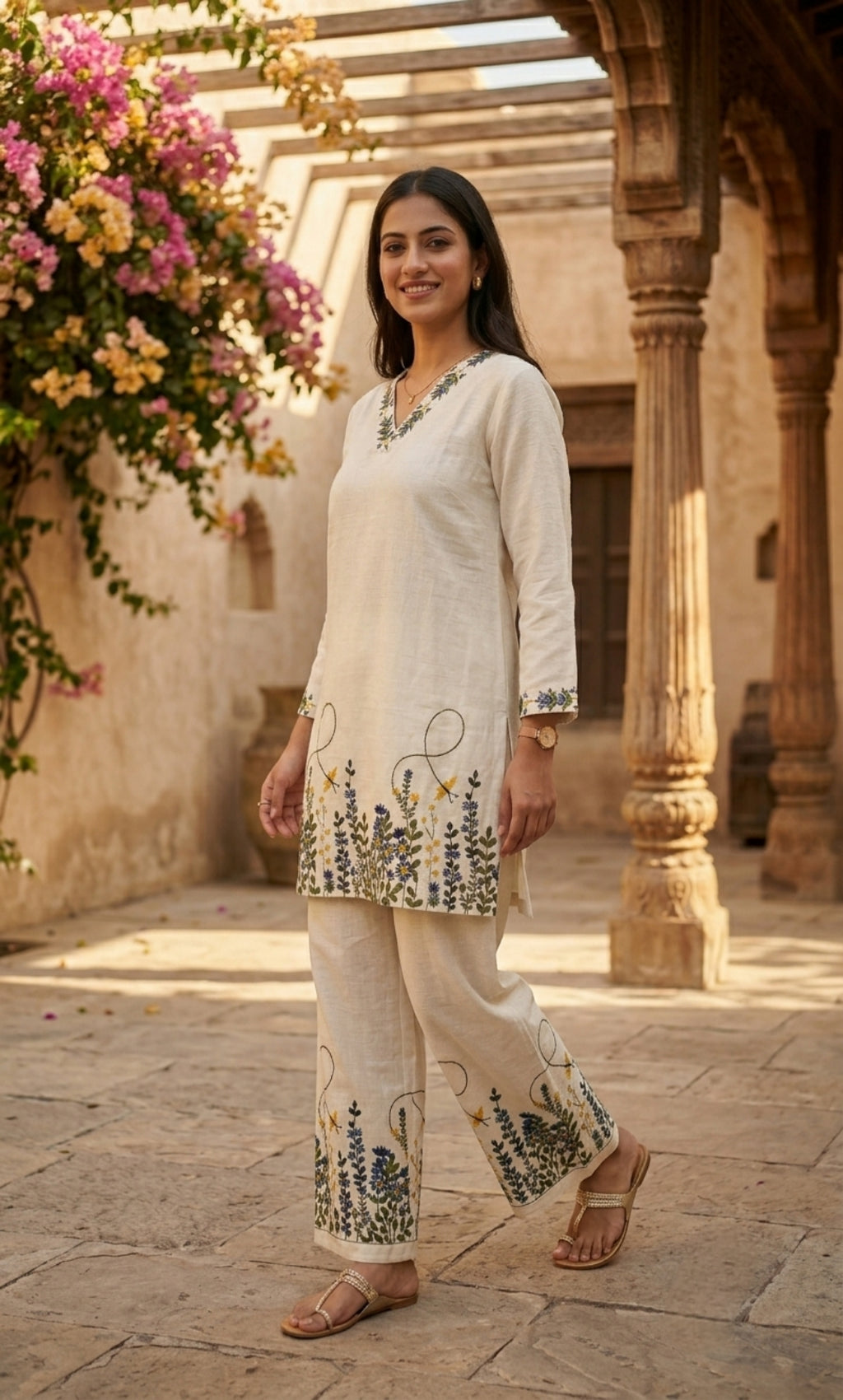 Bloom – Khadi Cotton Co-ord Set