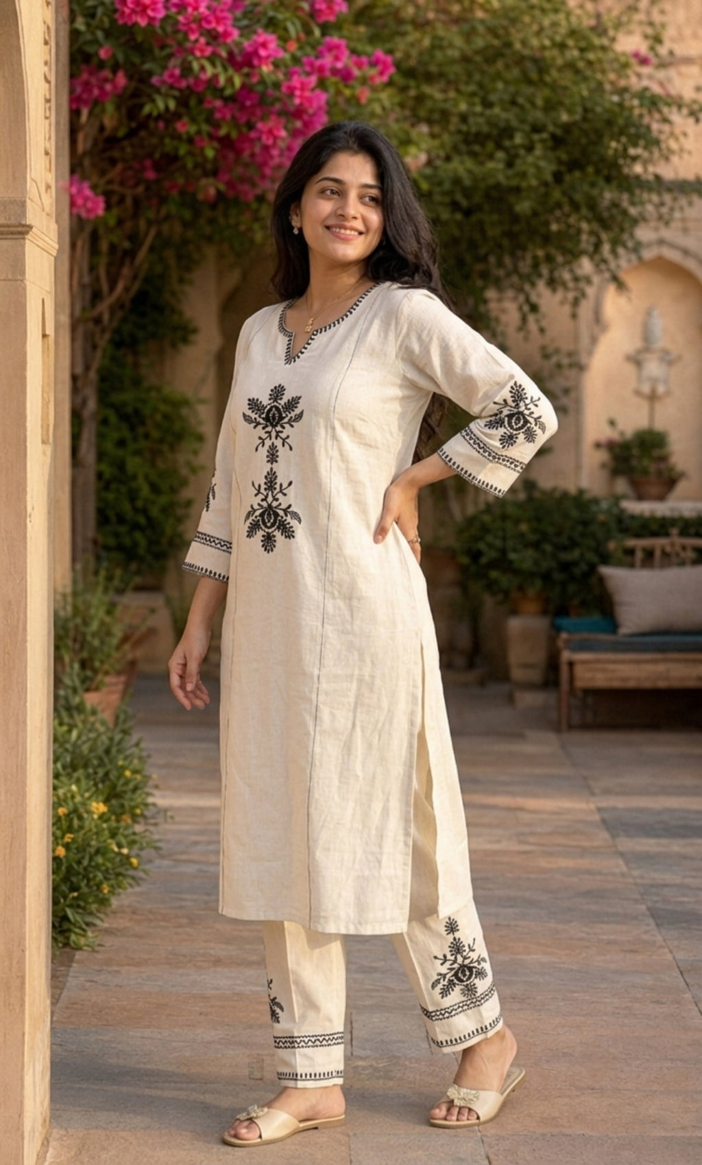 Amber - Khadi Cotton Co-ord Set