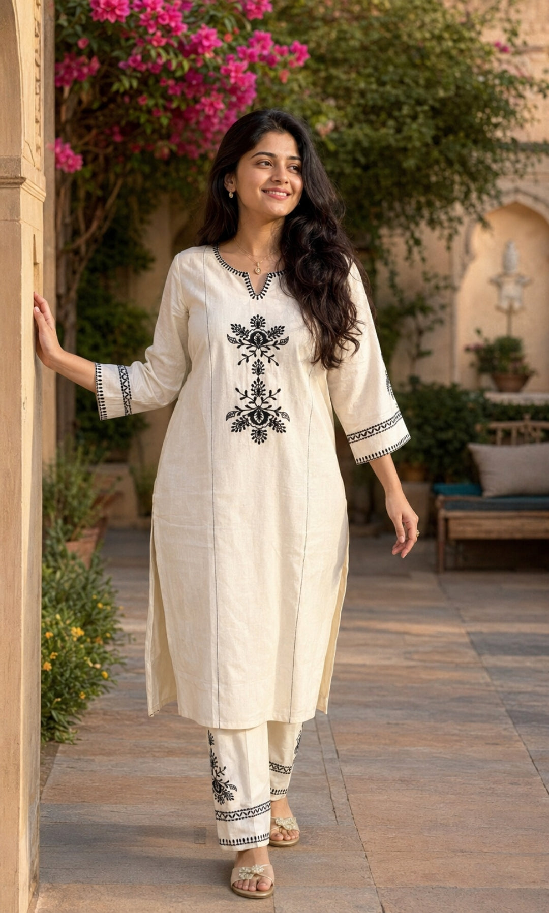 Amber - Khadi Cotton Co-ord Set
