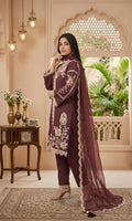 Zareen - Scarlet Heritage Embroidered Suit Set