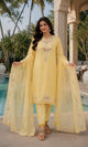 Aisha - Buttercup Bloom Embroidered Suit Set