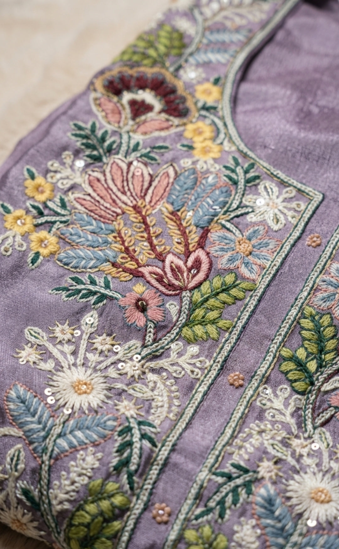 Inara - Lavender Aura Embroidered Suit Set