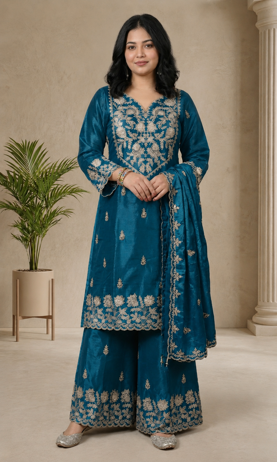 Hoor - Ruby Bloom Festive Suit Set