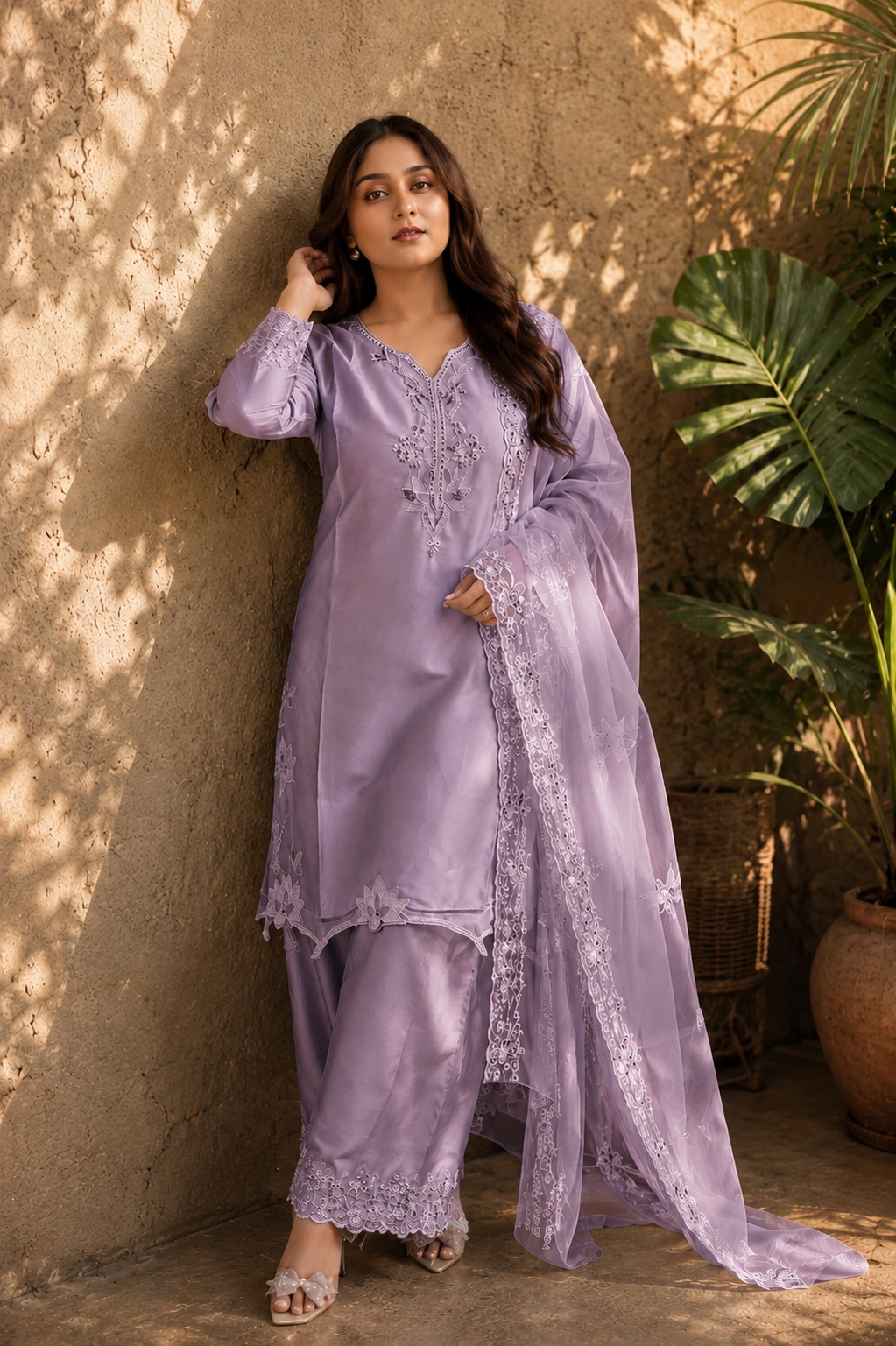 Noor - Powder Blue Grace Suit Set